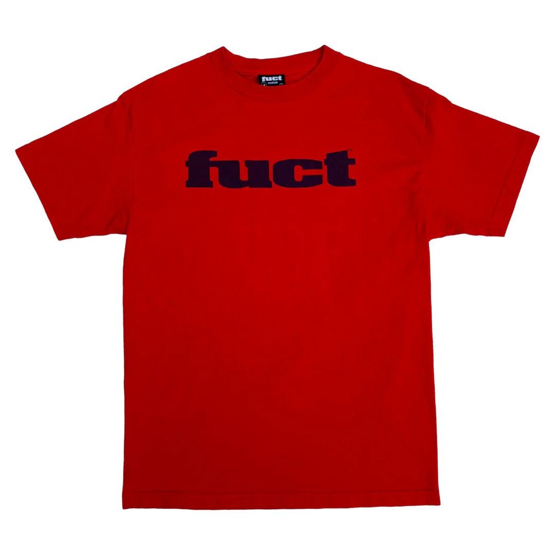 Fuct 1990 90s Vintage USA Made Logo Rare Skate T-Shirt