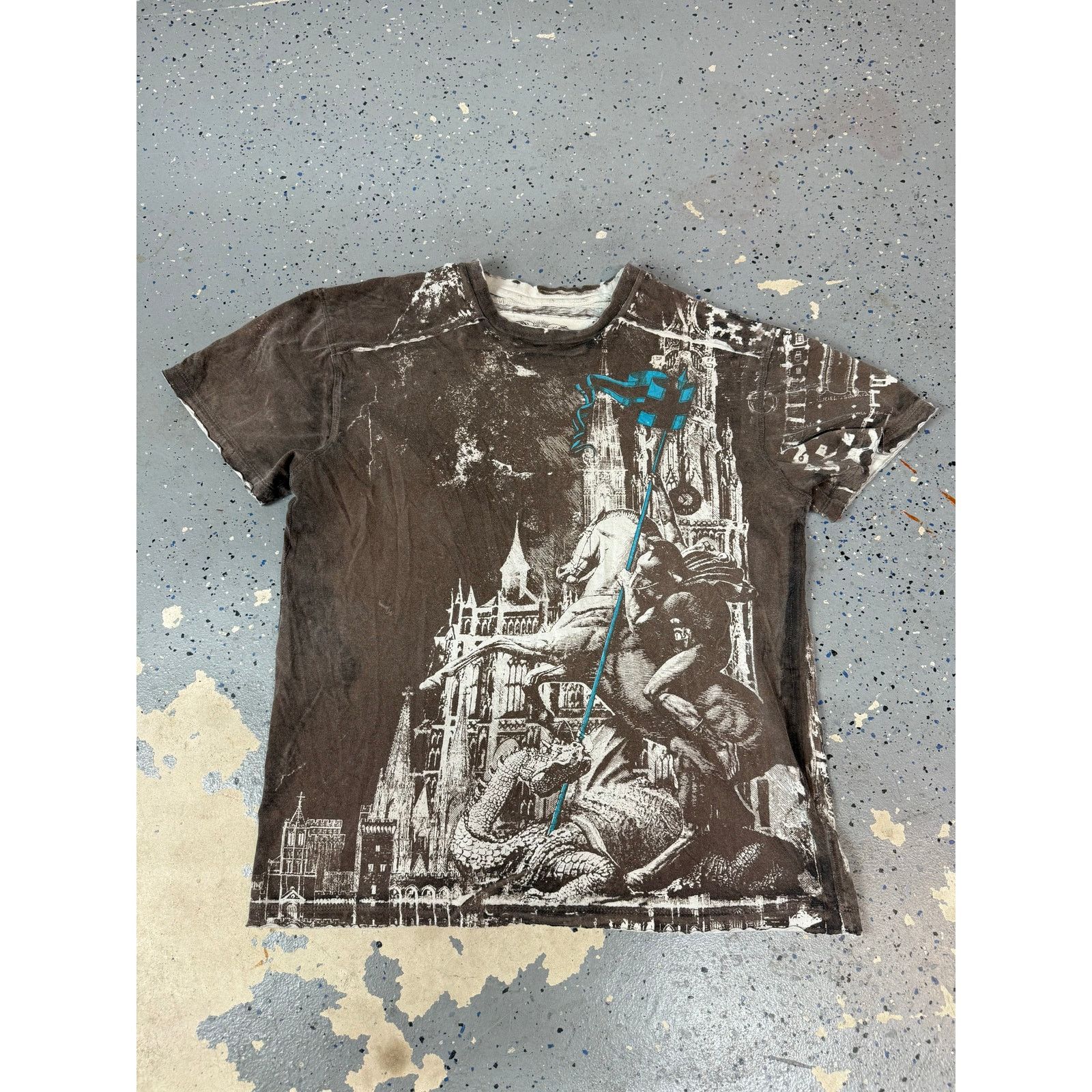 (+)PEOPLE y2k castle and horse tee Size US L / EU 52-54 / 3 - 3 Thumbnail