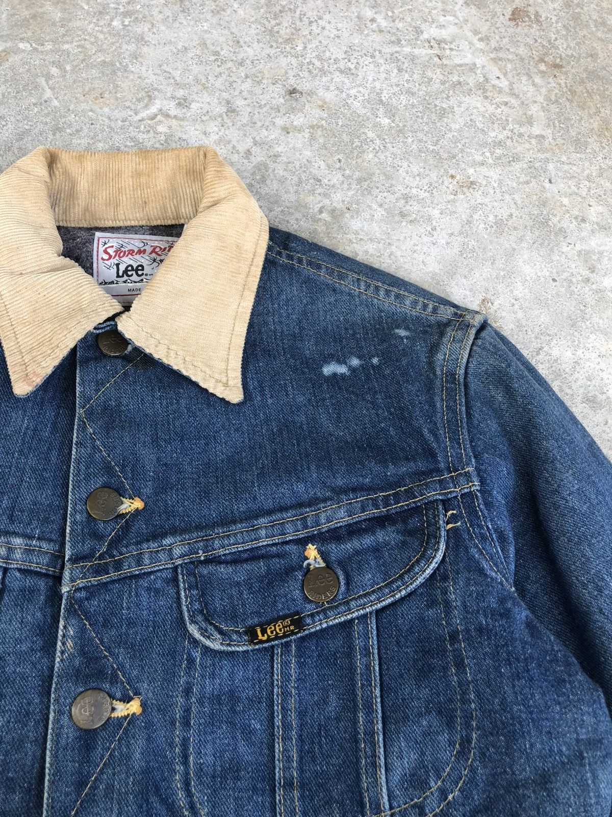 Lee Vintage 70’s Lee Storm Rider Blanked Lined Denim Jacket Size US S / EU 44-46 / 1 - 12 Thumbnail