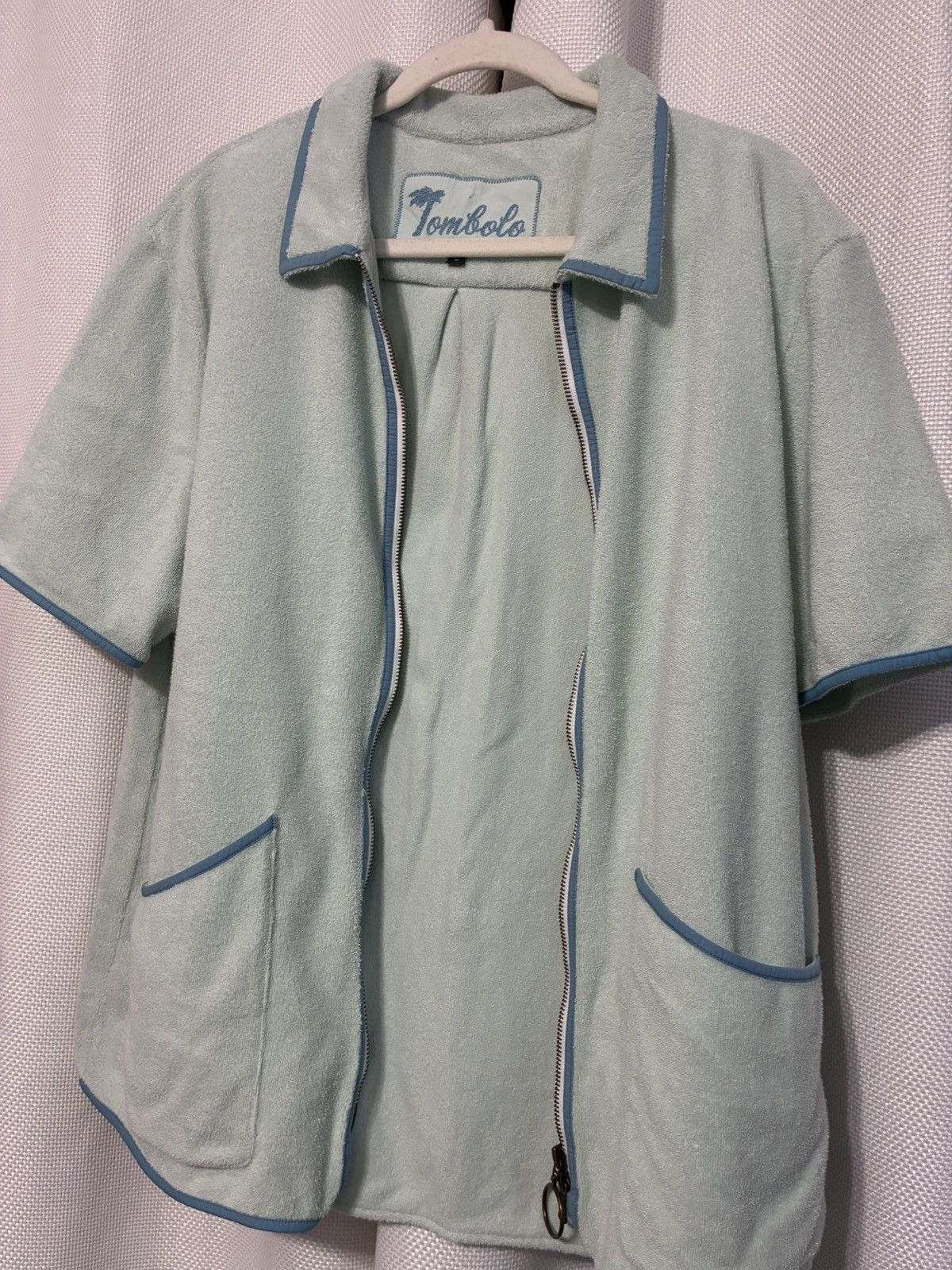 Tombolo Tombolo Terry Cloth Cabana Set – Matching Zip Shirt + Shorts Size US L / EU 52-54 / 3 - 14 Thumbnail
