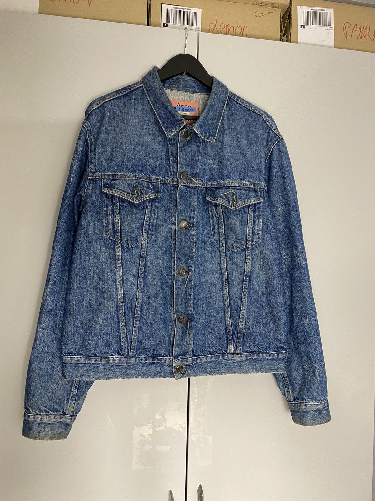 Acne Studios Acne Studios 1998 blue crease denim bla konst jacket 