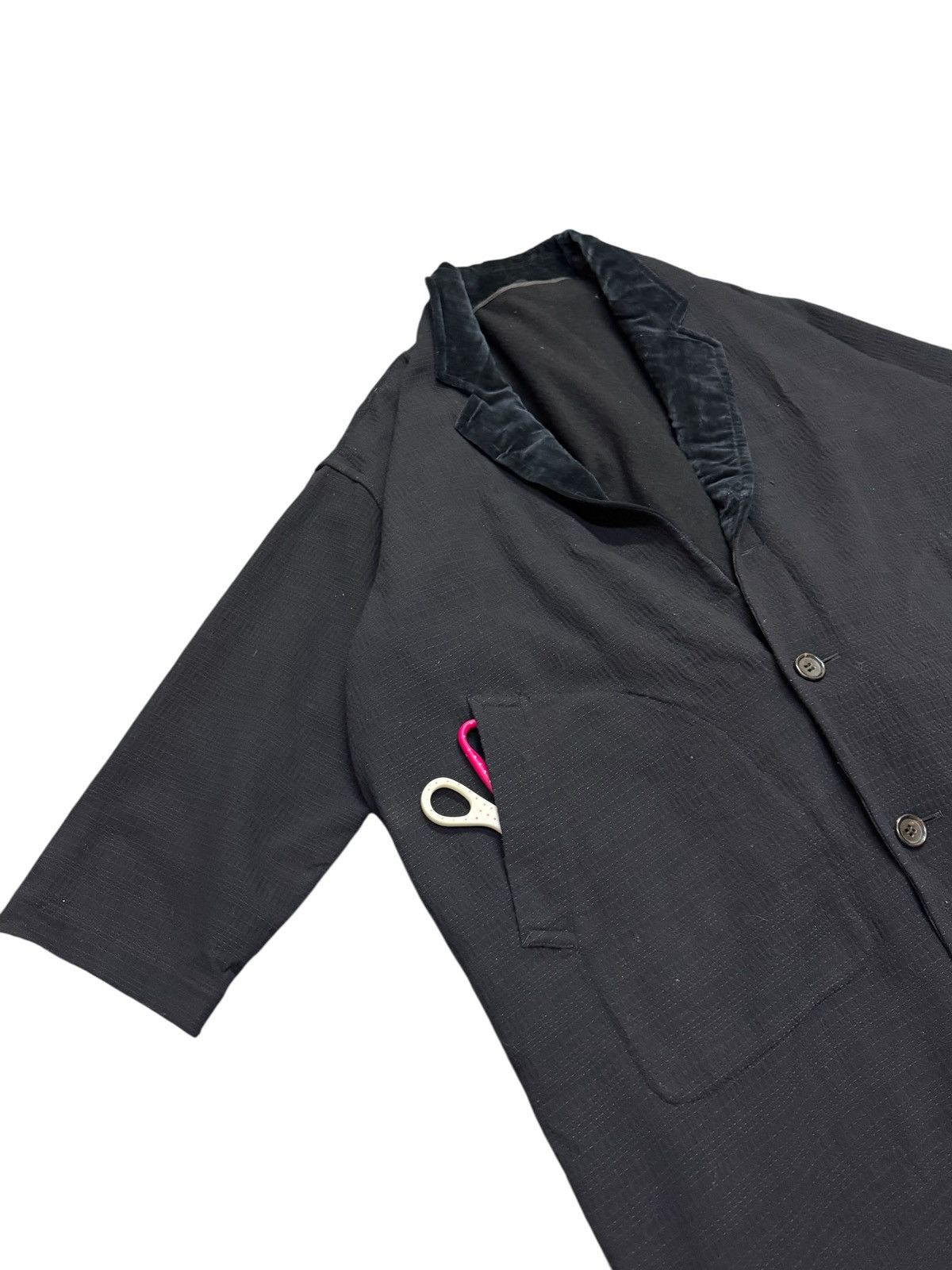 Comme des Garcons 80s Archive Cdg Double Layer Sashiko Avantgarde Coat Jacket Size US M / EU 48-50 / 2 - 3 Thumbnail