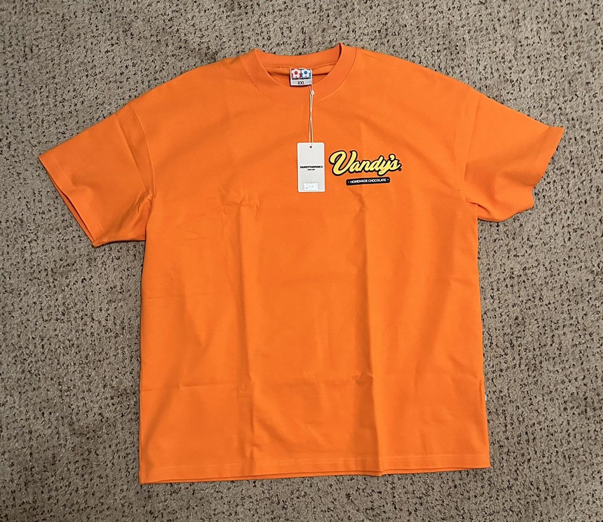 image of Vandy The Pink Vandythepink Flower Cup Tee T-Shirt 2Xl in Orange, Men's