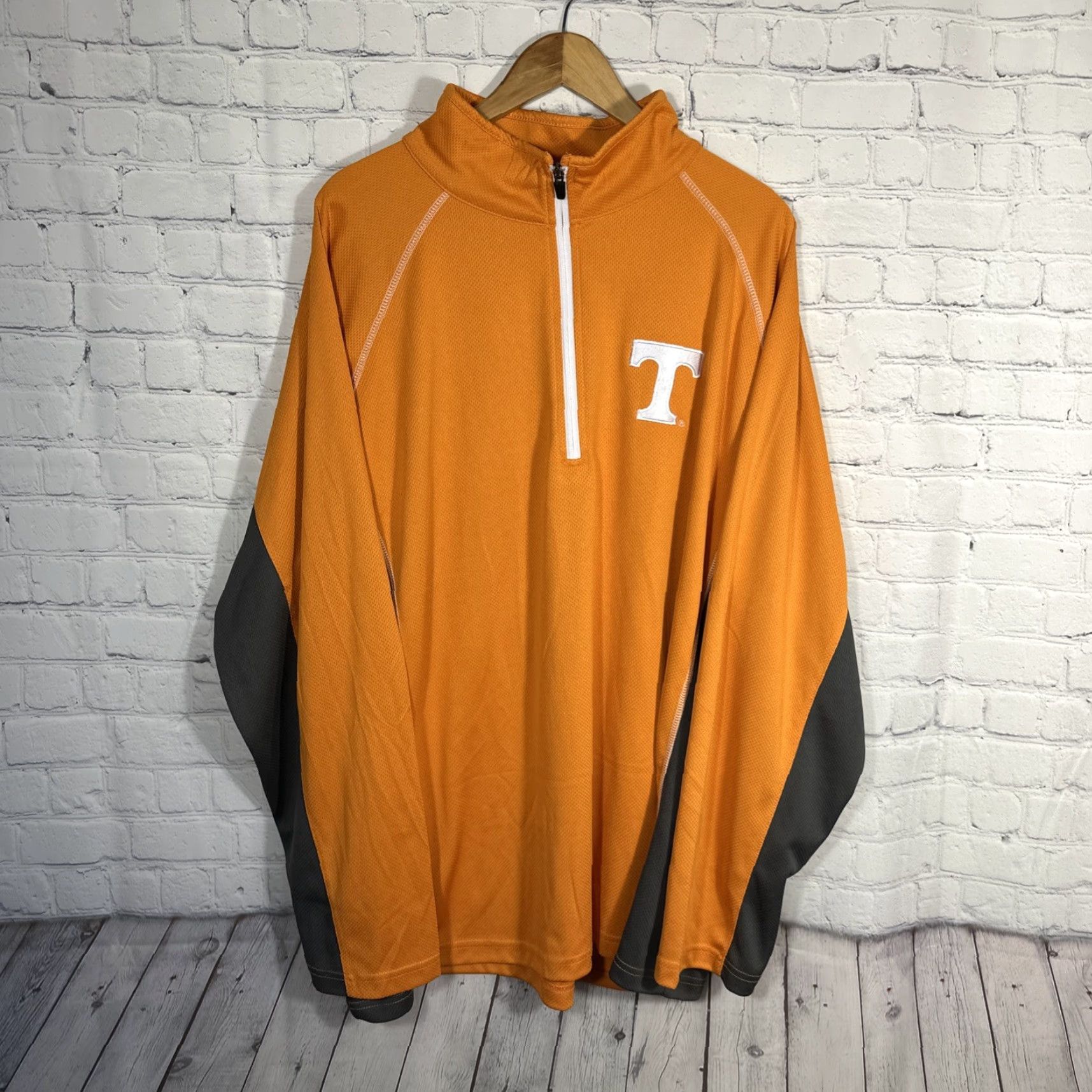 Vintage Tennessee Volunteers Fanatics Quarter Zip Performance Pullover Men 2XL Orange Shirt Hoodie? Size US XXL / EU 58 / 5 - 2 Thumbnail
