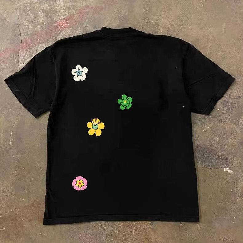 Vintage Floral pattern casual loose cotton t-shirt Size US M / EU 48-50 / 2 - 1 Thumbnail