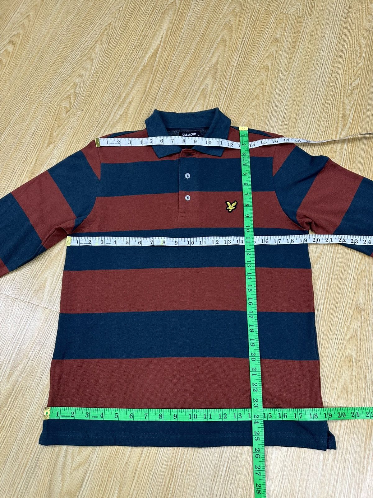 Lyle & Scott Lyle & Scott Stripe Rugby Polo A918 Size US M / EU 48-50 / 2 - 4 Thumbnail