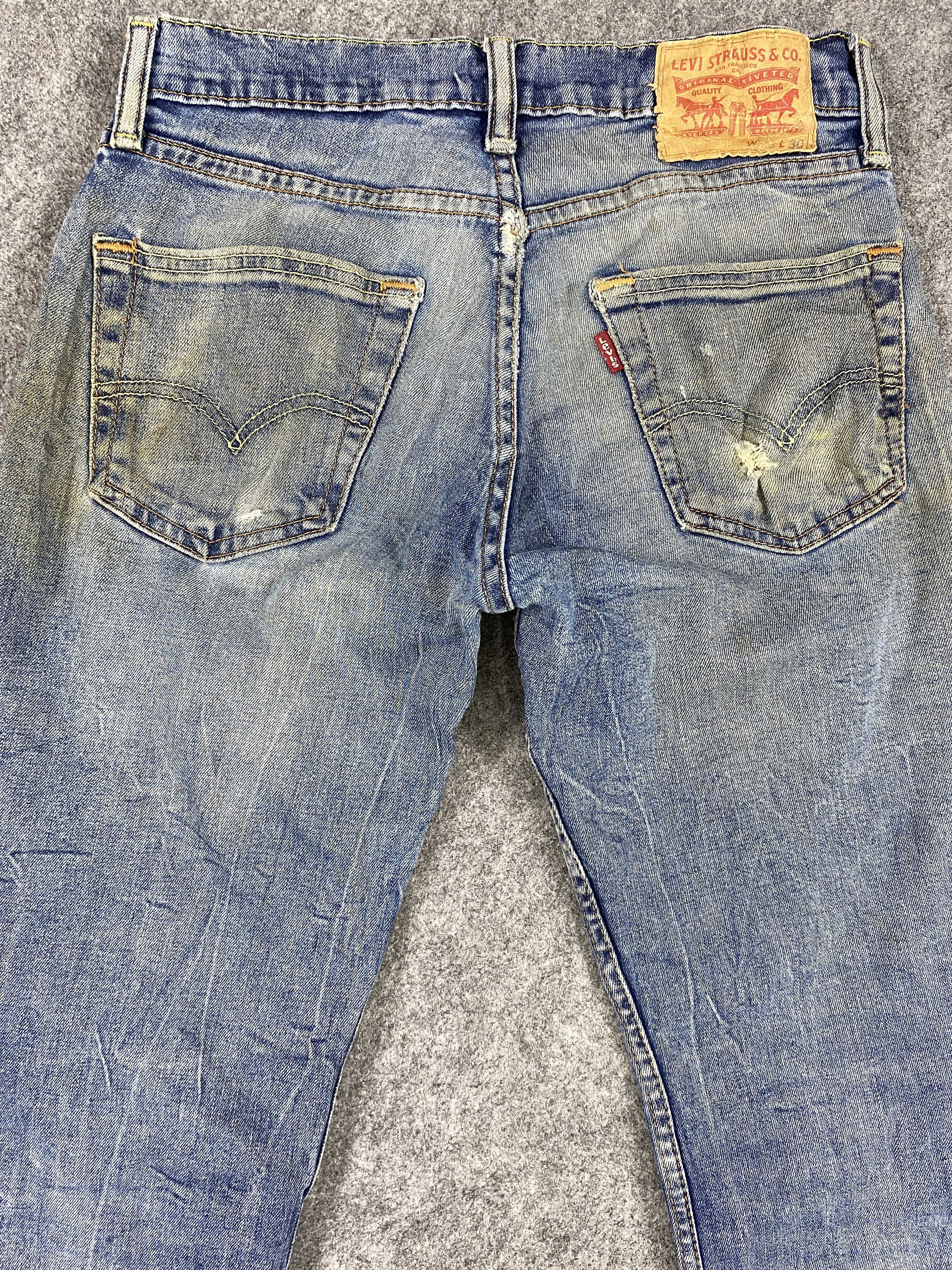 Levi's Dirty Blue Vintage Levi's Jeans 28x28 Denim -SJ073 Size US 28 / EU 44 - 4 Thumbnail