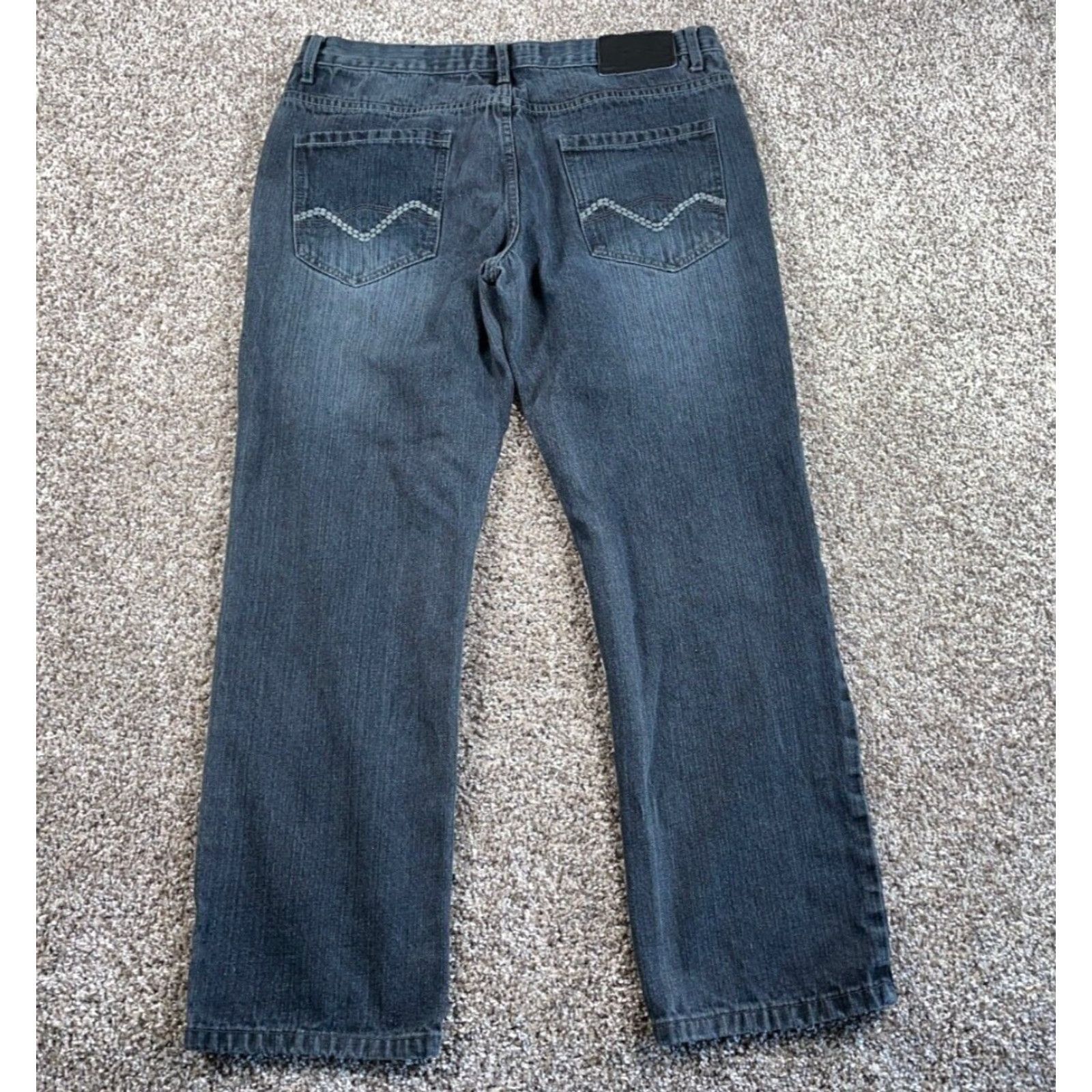 Southpole Southpole Jeans Straight Leg Men's 36 x 30 Dark Blue Denim Streetwear Low Rise Version Vintage Yes Size US 36 / EU 52 - 2 Thumbnail
