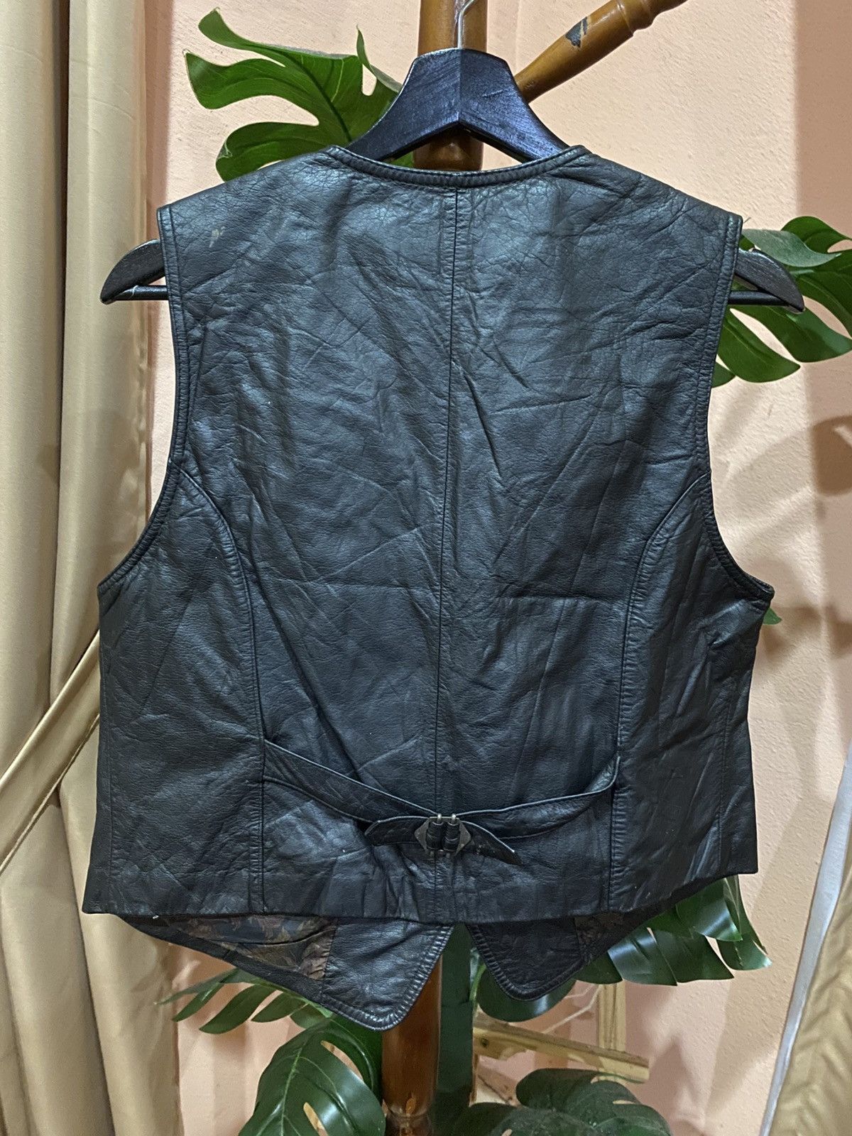 Phoenix Clothing Vintage PHOENIX Black Leather Western Biker Style Size L / US 10 / IT 46 - 6 Thumbnail
