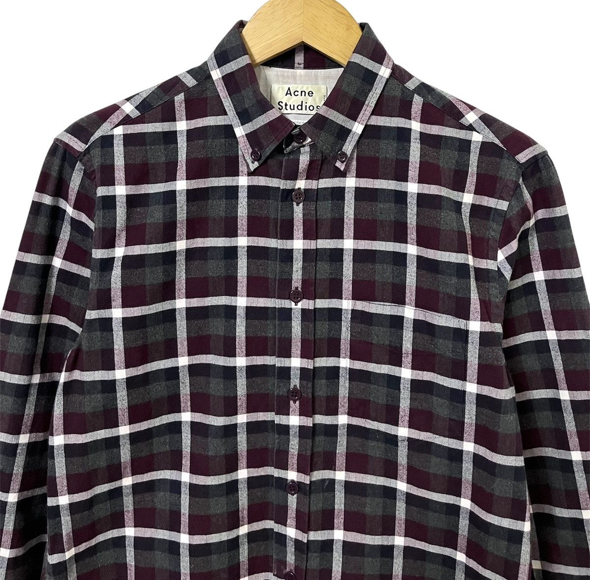 ACNE STUDIOS ISHERWOOD CHECKERED CASUAL SHIRT