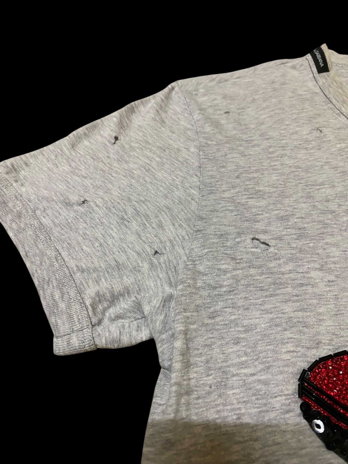 Dolce & Gabbana D&G Fall/Winter 2005 Grey V Neck Sequined Superman Big Logo Size US M / EU 48-50 / 2 - 5 Thumbnail
