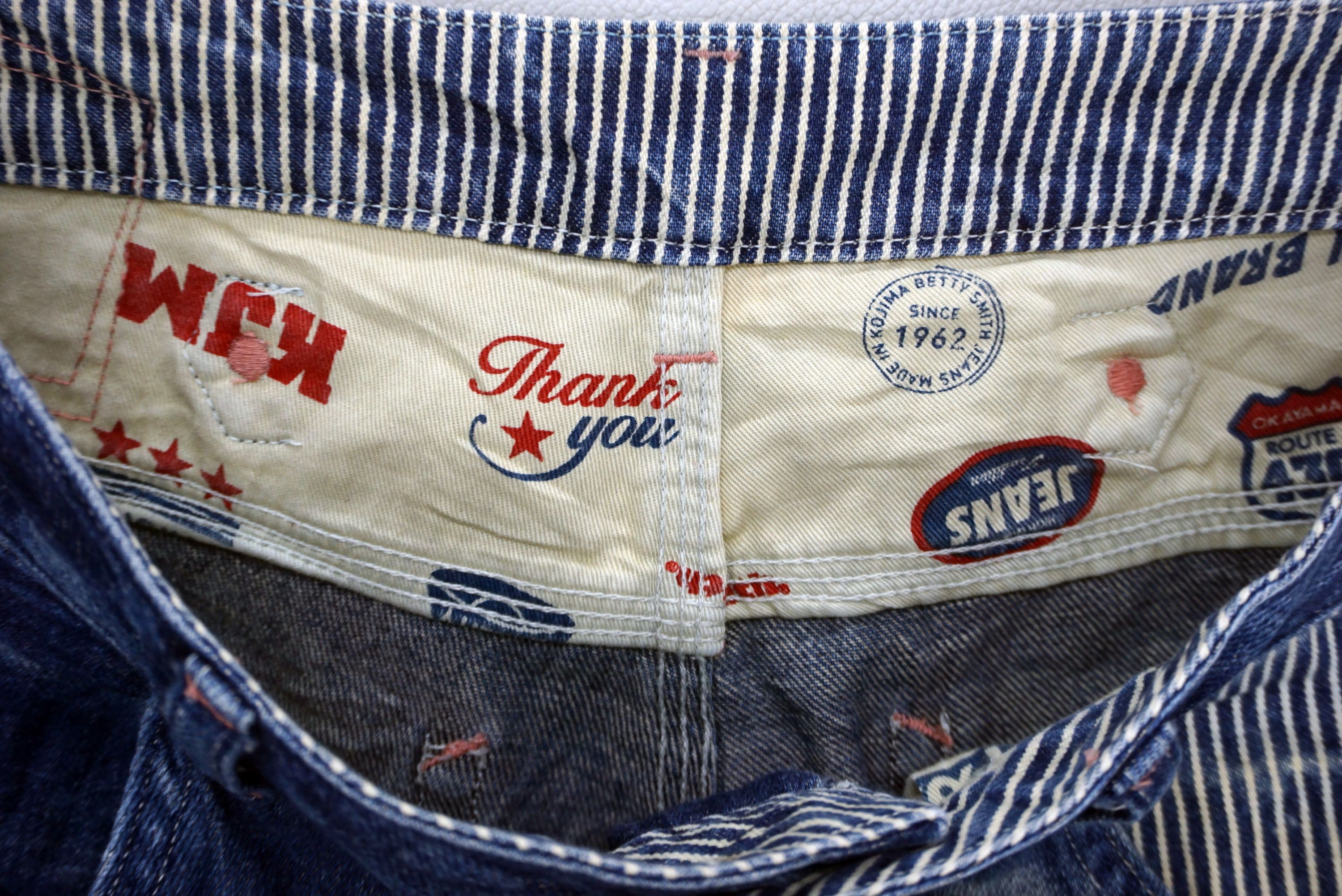 Japanese Brand Betty Smith Jeans fits W30xL30 Linen Blend Carpenter Denim Size 27" / US 4 / IT 40 - 12 Thumbnail