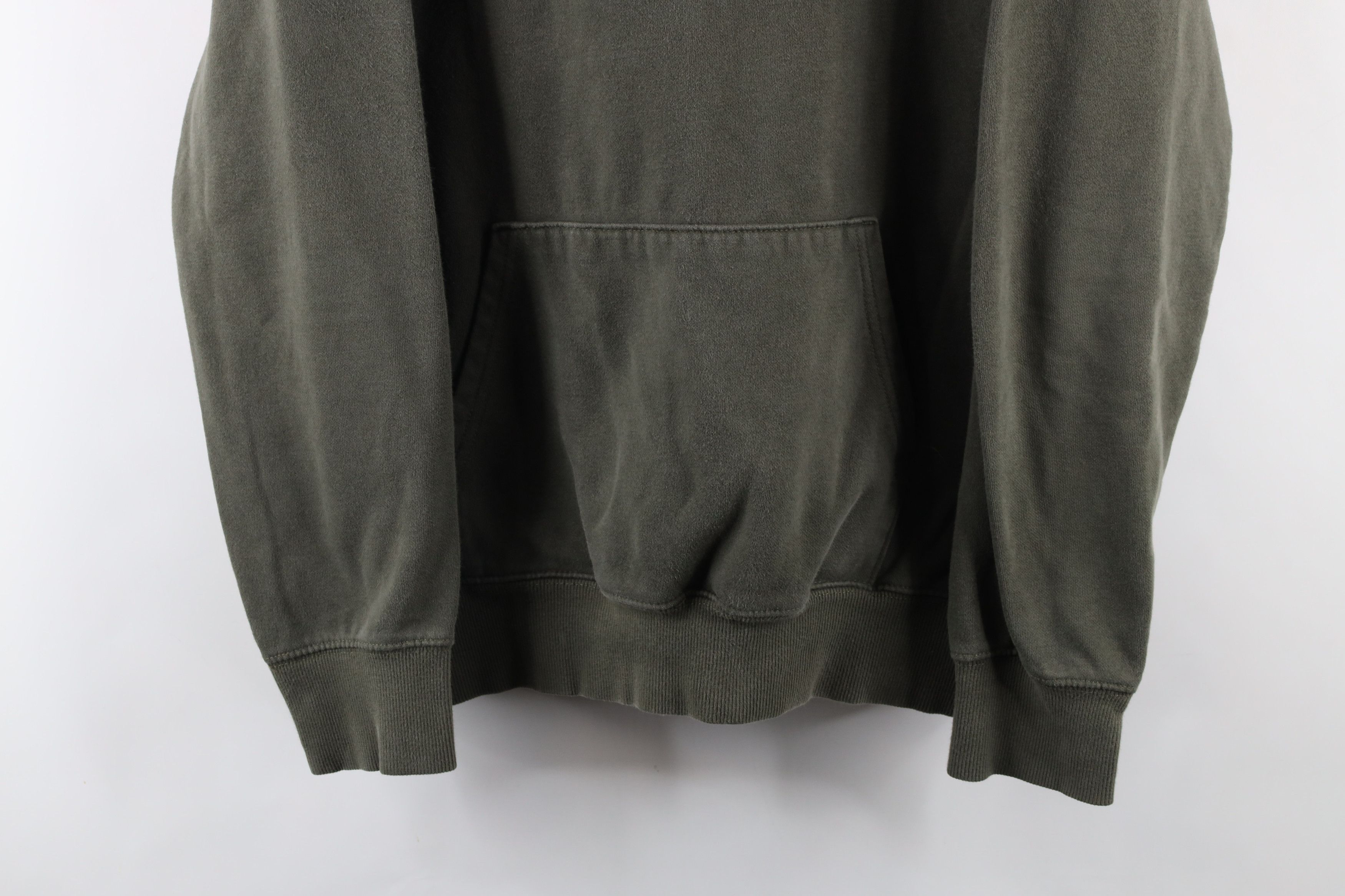 The North Face × Vintage Vintage The North Face Out Big Logo Hoodie Sweatshirt Olive Size US M / EU 48-50 / 2 - 3 Thumbnail