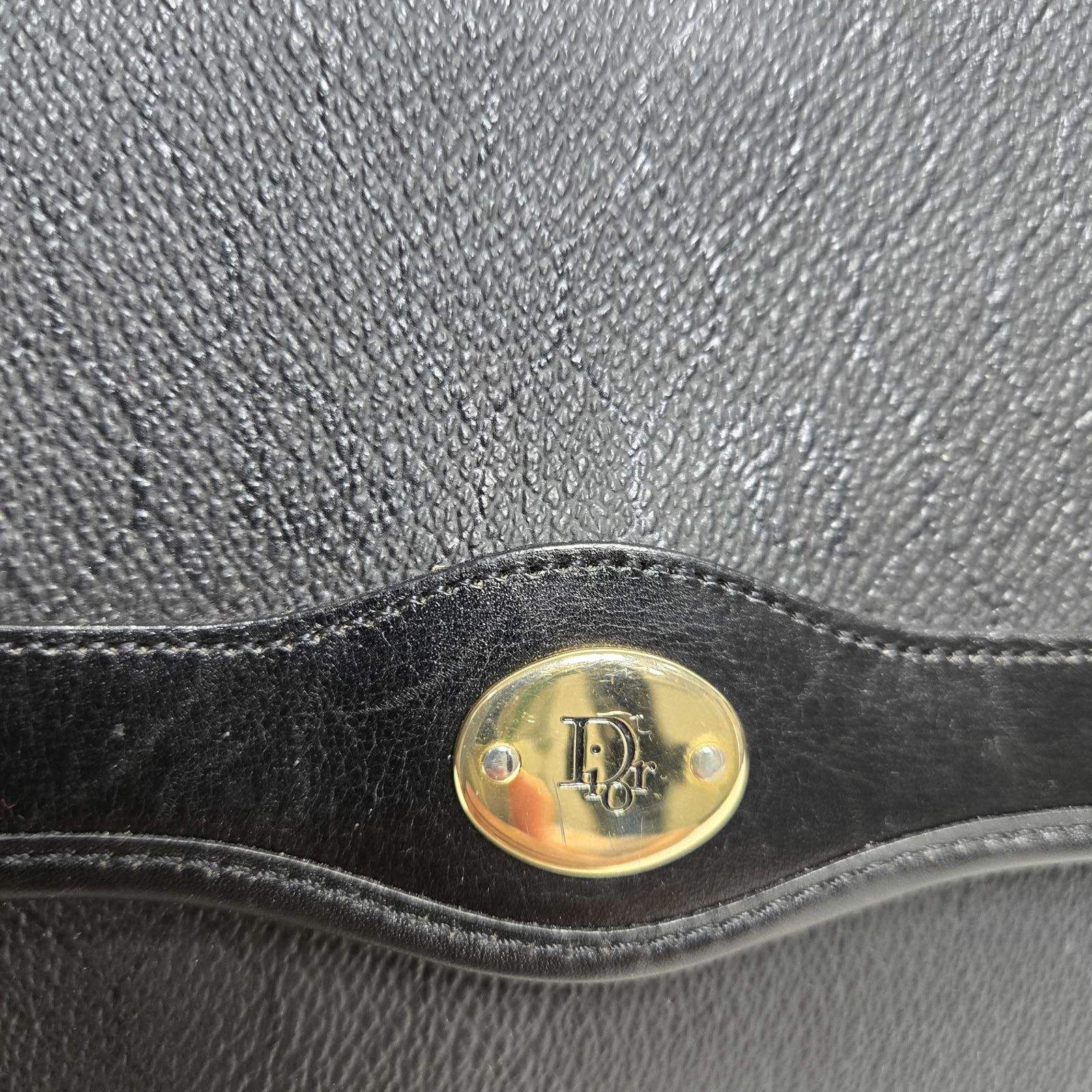 Dior Vintage Dior Honeycomb Coated Canvas Chain Strap Clutch Size ONE SIZE - 2 Thumbnail