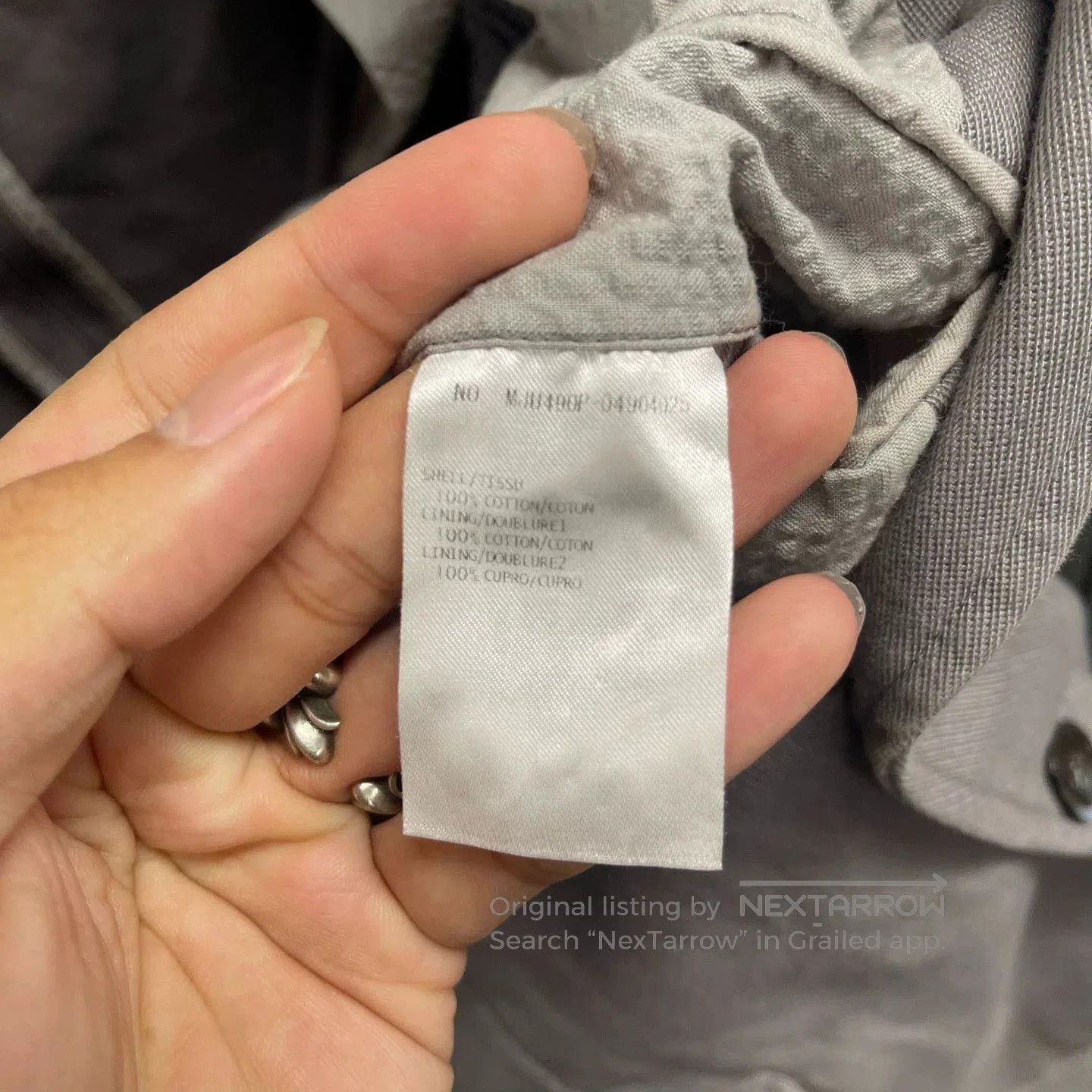 Thom Browne Gray Light Jacket with Button Closure - Size S. Size US S / EU 44-46 / 1 - 6 Thumbnail