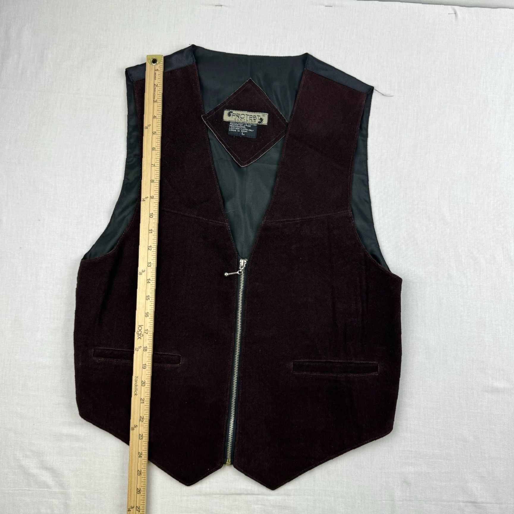 Vintage VINTAGE Protest Leather Vest Womens Large Brown Classic Hipster 90s Size L / US 10 / IT 46 - 4 Thumbnail