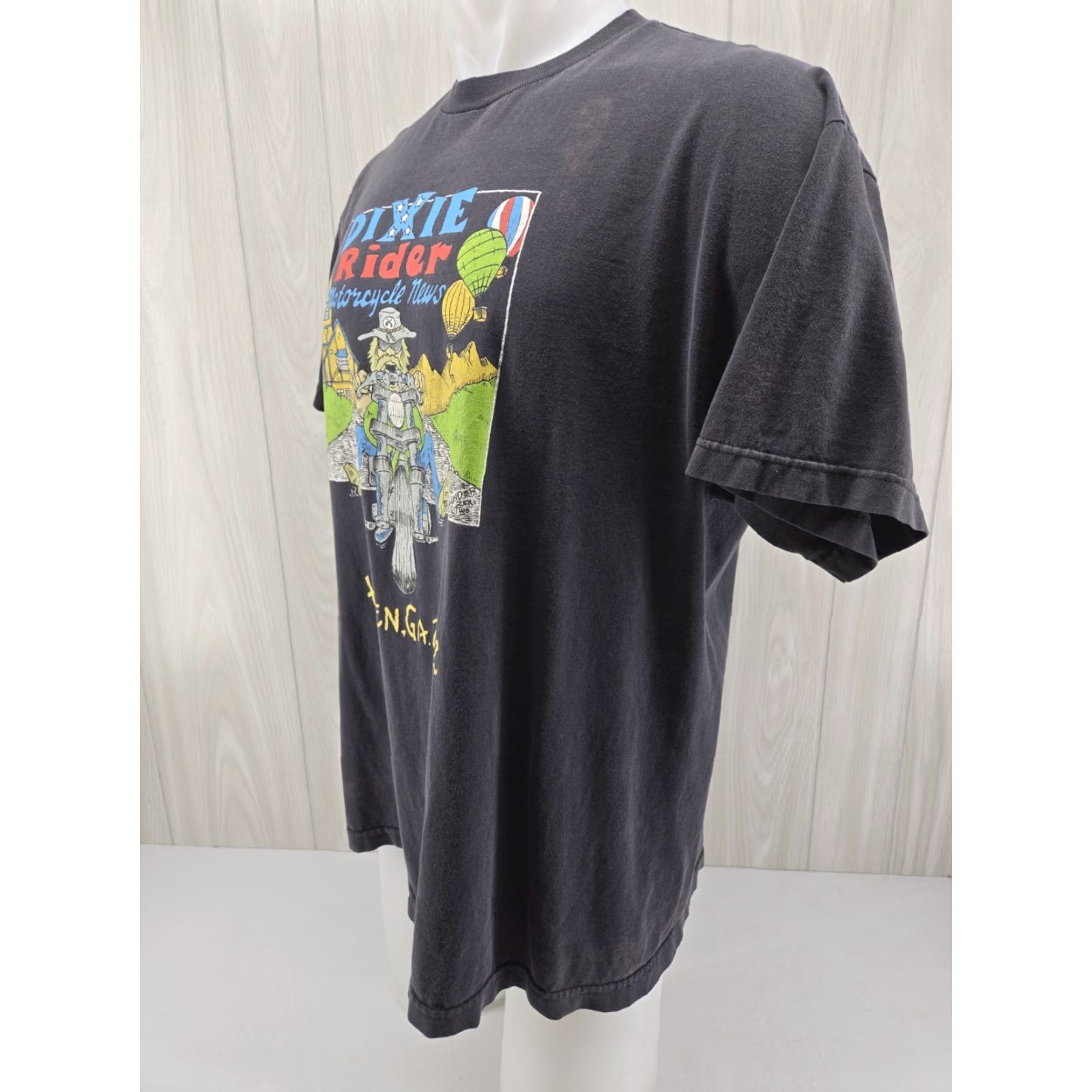 Vintage VINTAGE Heavy Distressed Dixie Rider Motorcycle Helen GA 2002 Men's XL Shirt Size US XL / EU 56 / 4 - 4 Thumbnail