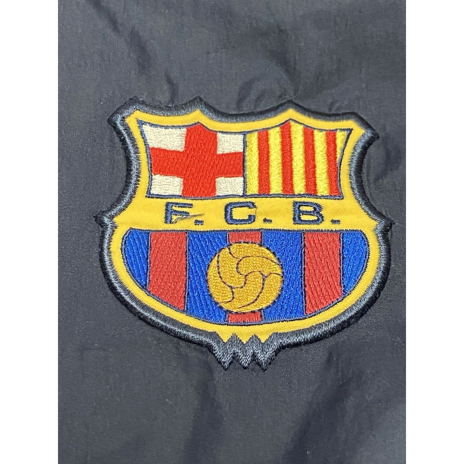 Nike Vtg Barcelona Training Top Jacket Raincoat 1990's Nike Sz XL Size US XL / EU 56 / 4 - 3 Thumbnail