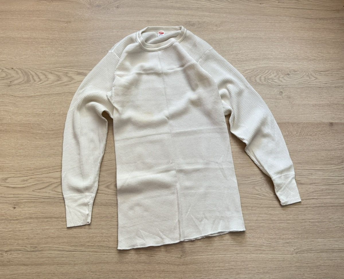 Hanes Vintage 80’s Hanes Long John Thermal 50/50 USA Long Sleeve Size US XL / EU 56 / 4 - 1 Thumbnail