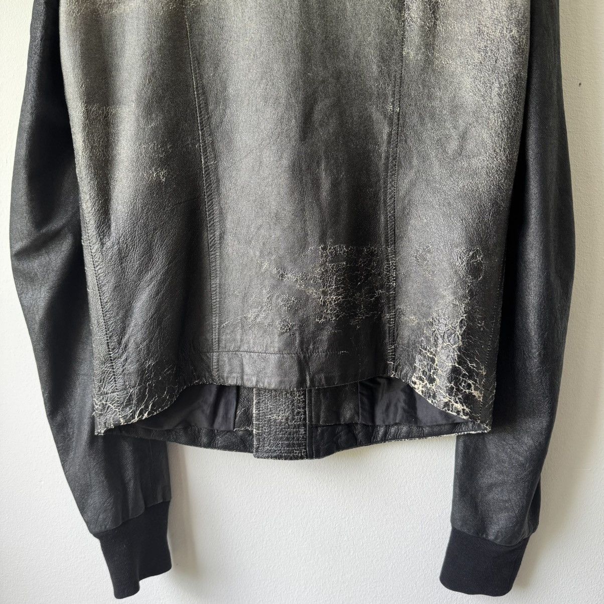 Rick Owens Rick Owens SS09 Gradient Blistered Intarsia Leather Jacket Size US M / EU 48-50 / 2 - 9 Thumbnail