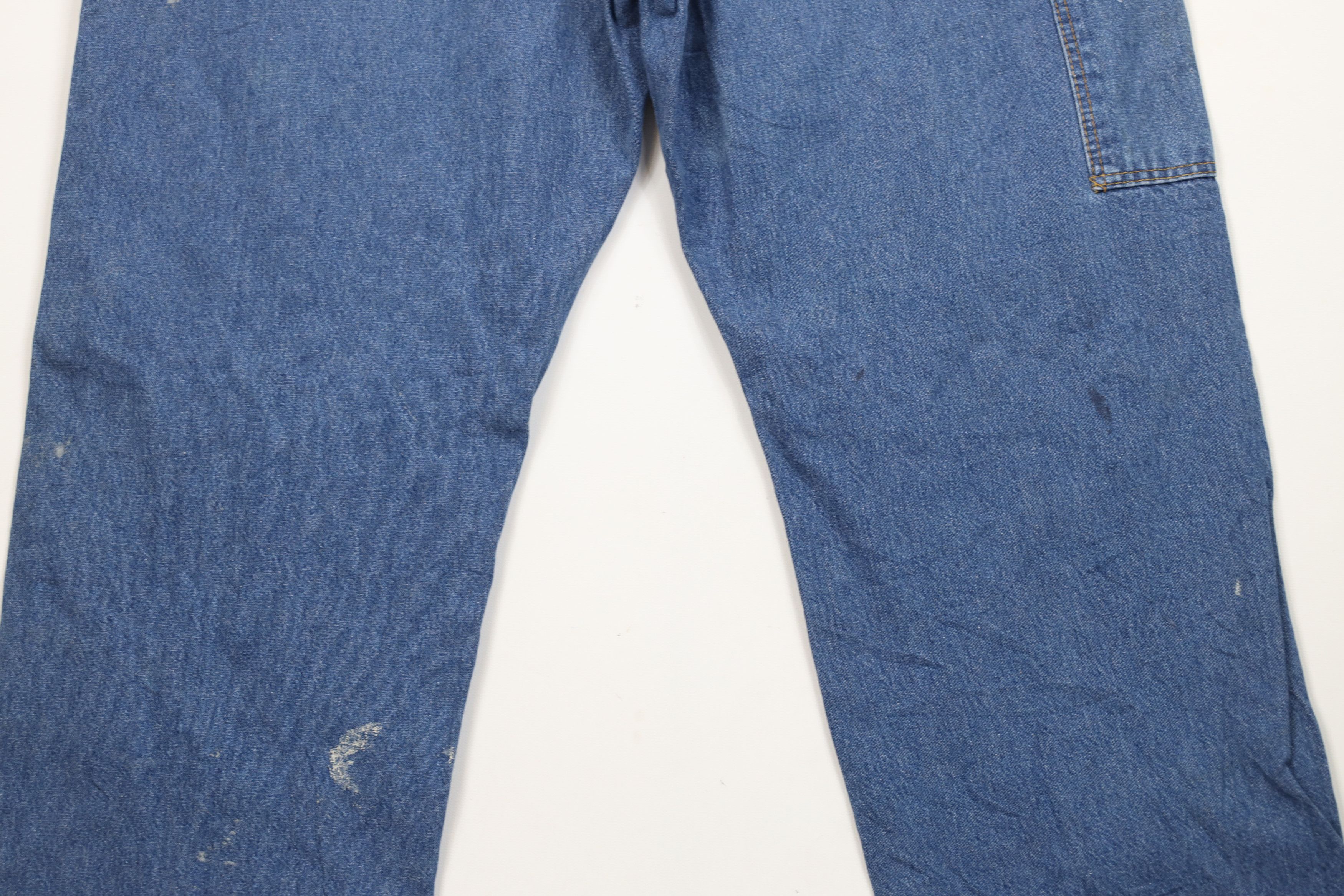 Vintage Vintage 70s Streetwear Wide Leg Dungaree Denim Jeans USA Size US 36 / EU 52 - 14 Thumbnail
