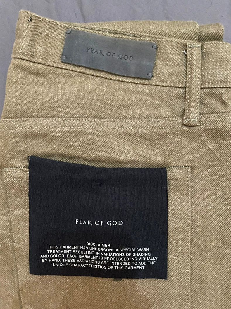 Fear of God Fear of God Desert vintage gold jeans Size US 30 / EU 46 - 3 Thumbnail