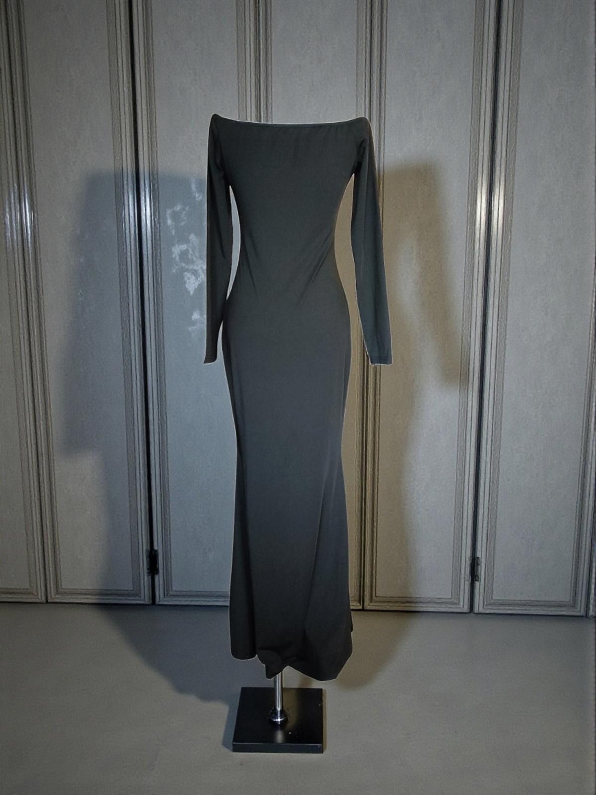 Genetic Manipulation Shinichiro Kuriya Elegant Black Long Sleeve Maxi Dress Size Medium Size M / US 6-8 / IT 42-44 - 5 Thumbnail