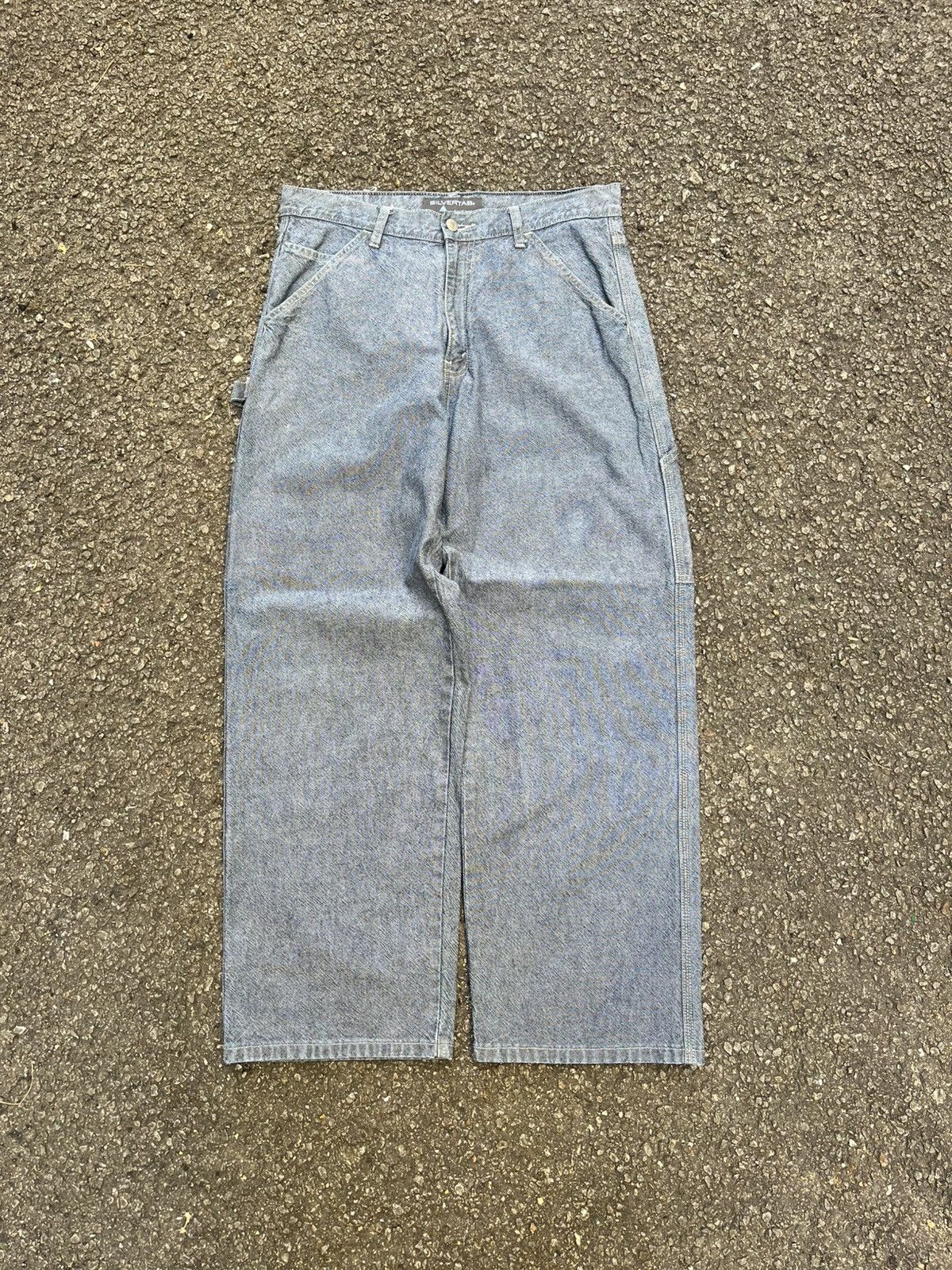 Levi's Vintage Levis Silver Tab Baggy Loose Carpenter Denim Jeans Size US 32 / EU 48 - 2 Thumbnail