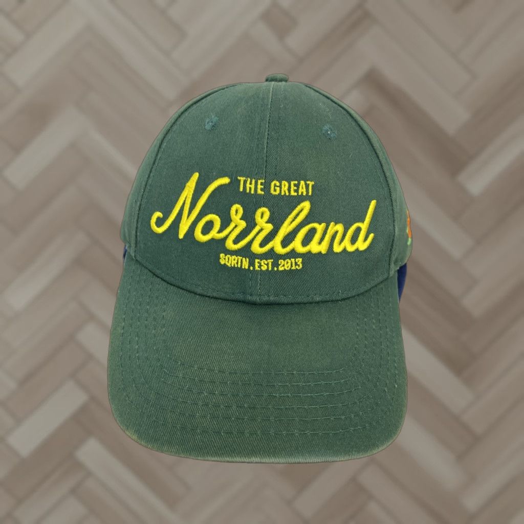 Vintage Norrland Men Adjustable Cotton Baseball Hat Washed Ball Cap Polo Style / 170 Hat Casual Men Green 100% Cotton Canvas Adjustable Brass Buckle Size US M / EU 48-50 / 2 - 1 Thumbnail