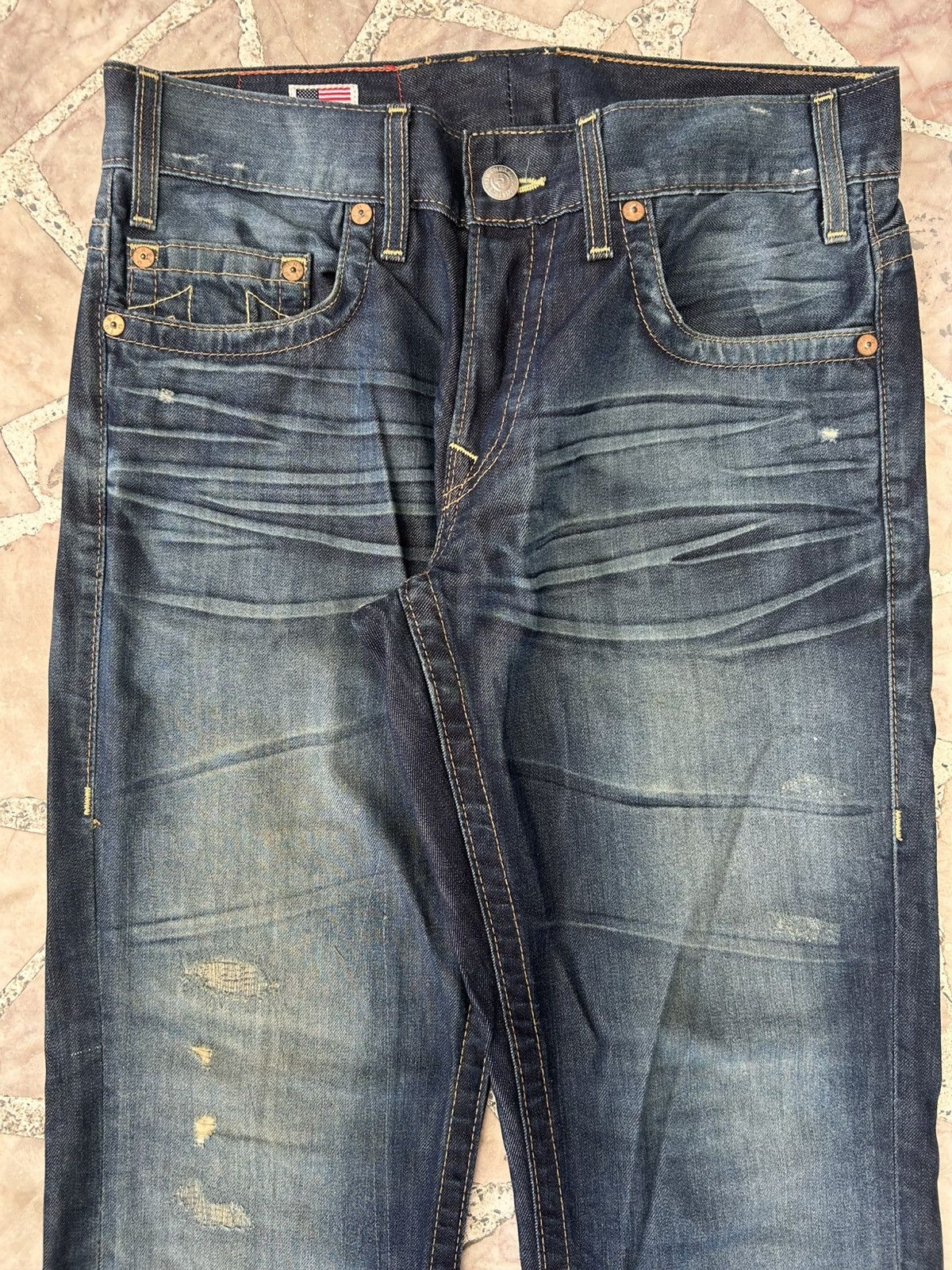 True Religion True Religion Logan Waist 34 Vintage Denim Size US 34 / EU 50 - 3 Thumbnail