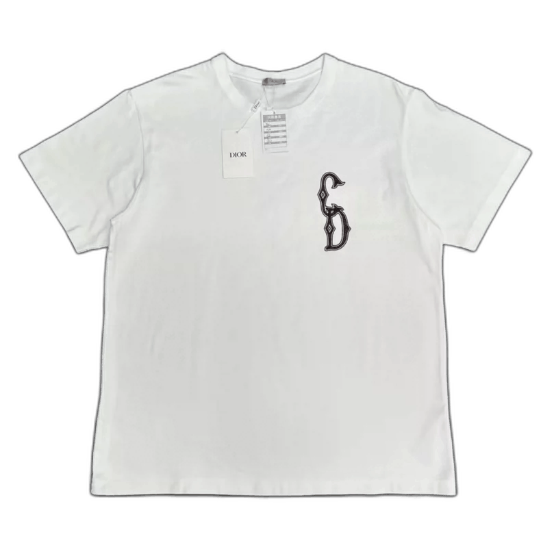 Dior Dior Embroidered Logo Short Sleeve T-2505 Size US XXL / EU 58 / 5 - 1 Thumbnail