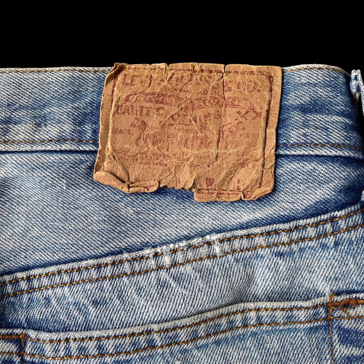 Levi's Vintage Clothing VINTAGE 80S LEVIS 501 DISTRESSED REPAIR DENIM W30X28" Size US 30 / EU 46 - 11 Thumbnail
