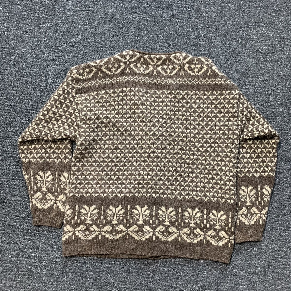 L.L. Bean Rare Vintage LL Bean Knit Sweater 100% Wool Size US L / EU 52-54 / 3 - 5 Thumbnail