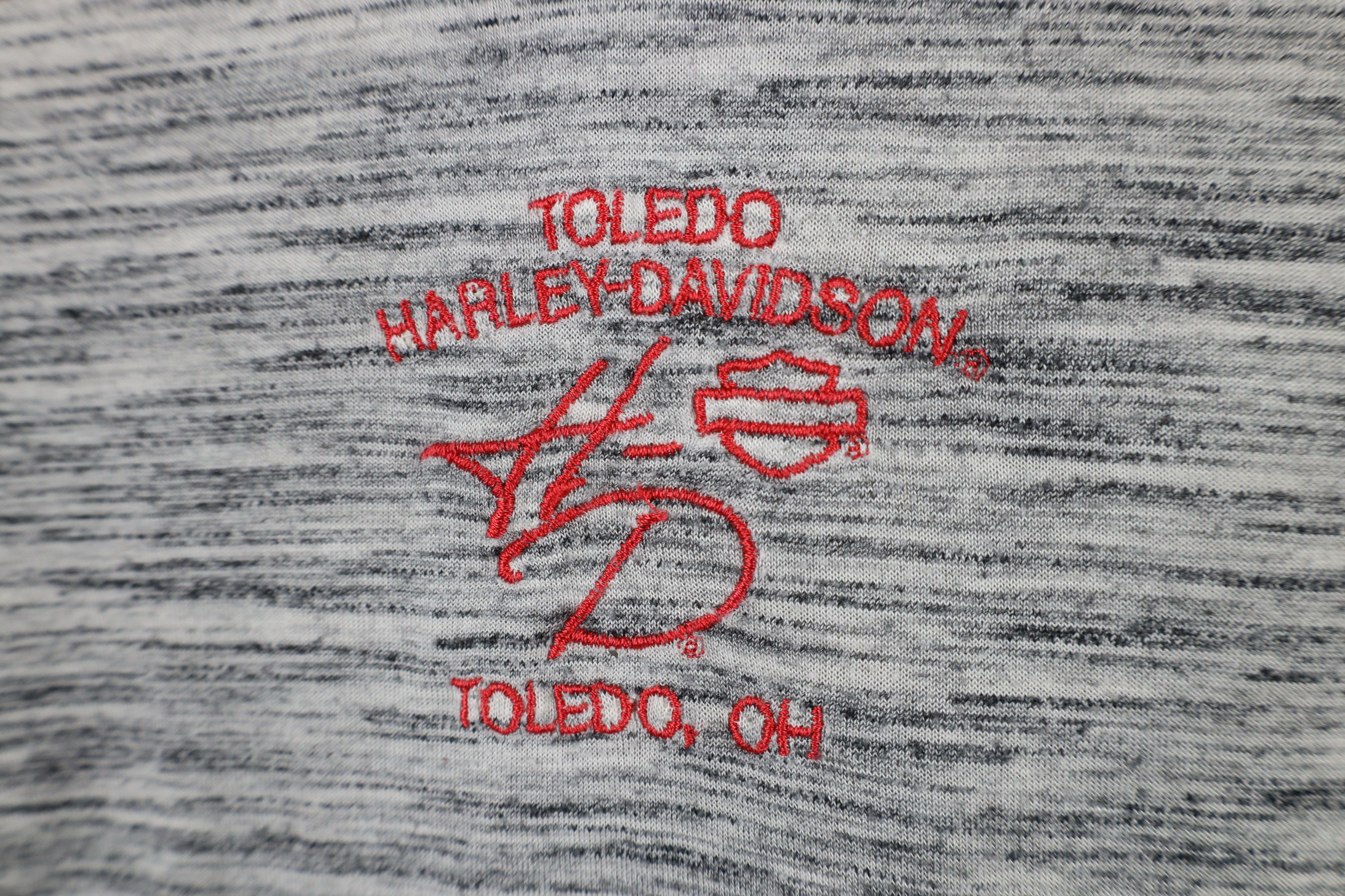 Harley Davidson × Vintage Vintage Y2K Harley Davidson Fire Flames Jersey Knit T-Shirt Size XL / US 12-14 / IT 48-50 - 11 Thumbnail