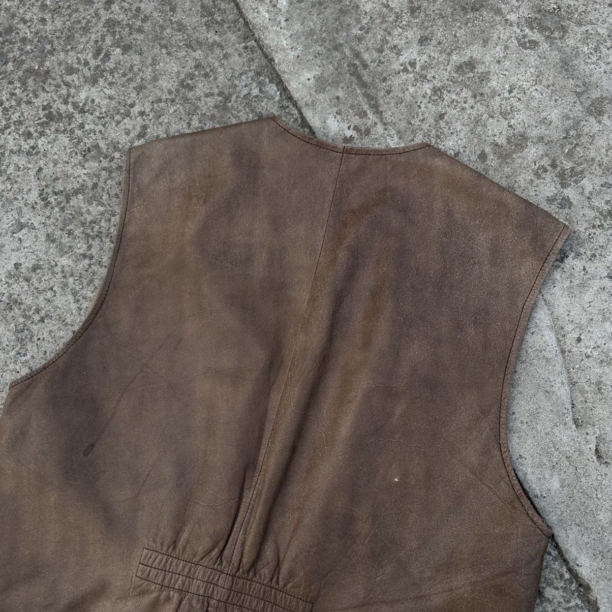 If Six Was Nine × Japanese Brand × Number (N)ine Vintage Japanese Style Leather Vest Cowboy Style Old Money Size US M / EU 48-50 / 2 - 7 Thumbnail