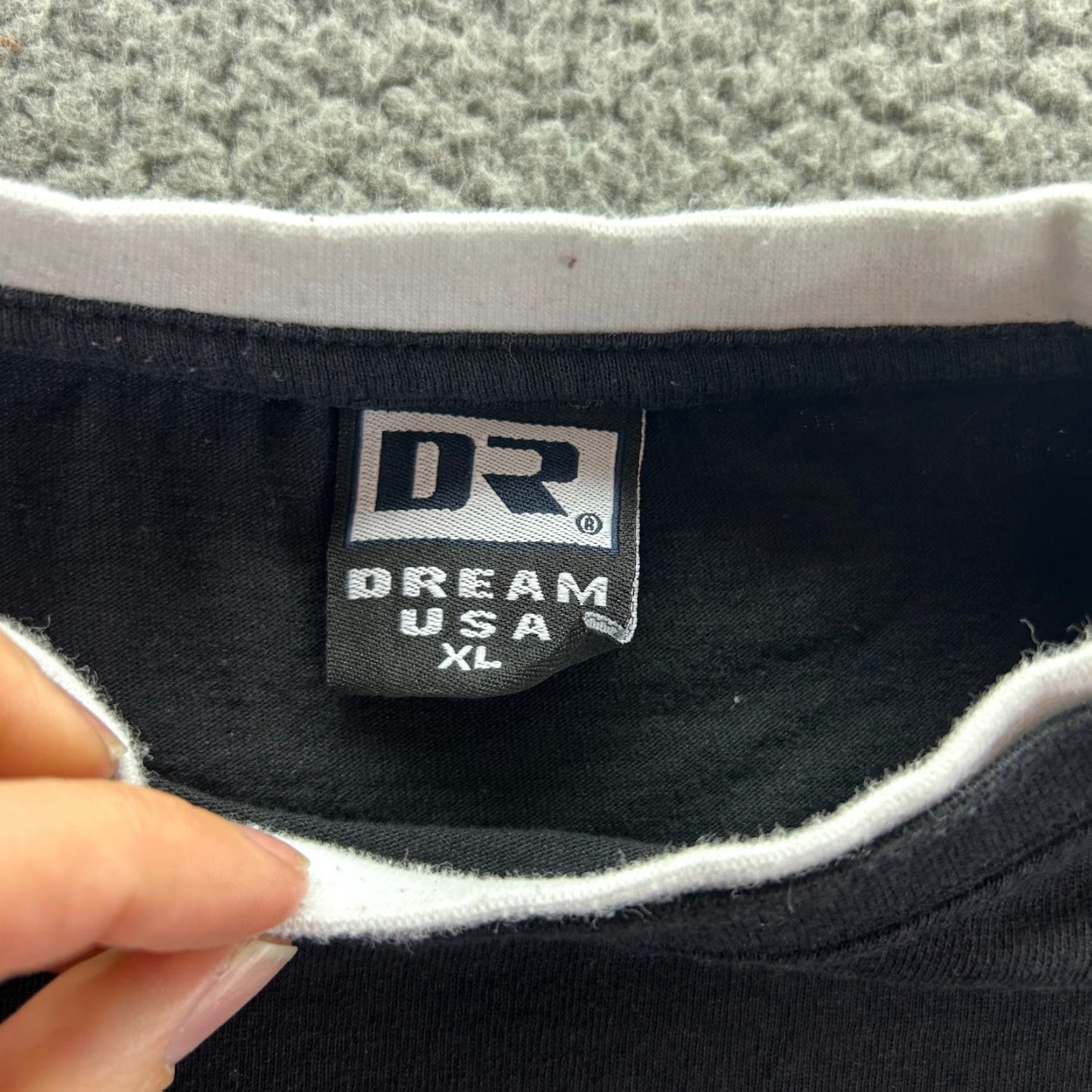Vintage Dr. Dream USA Shirt Mens XL Black 100% Cotton Short Sleeve Crew Neck Tee Shirt Size US XL / EU 56 / 4 - 4 Thumbnail