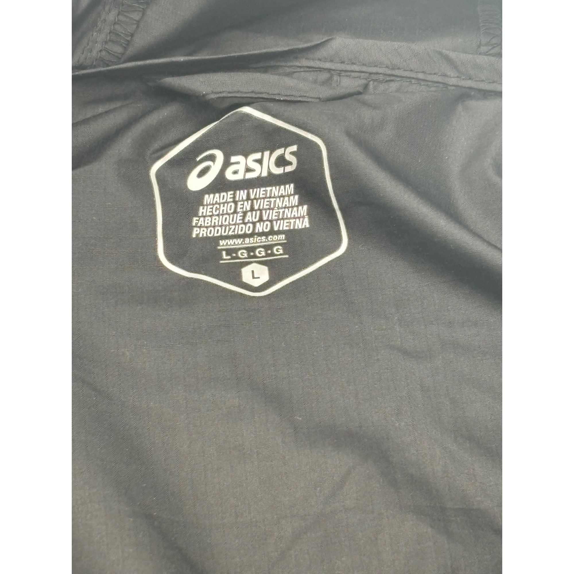 Asics ASICS Women's Hooded Packable Jacket, Black, Sz. L Size L / US 10 / IT 46 - 9 Thumbnail