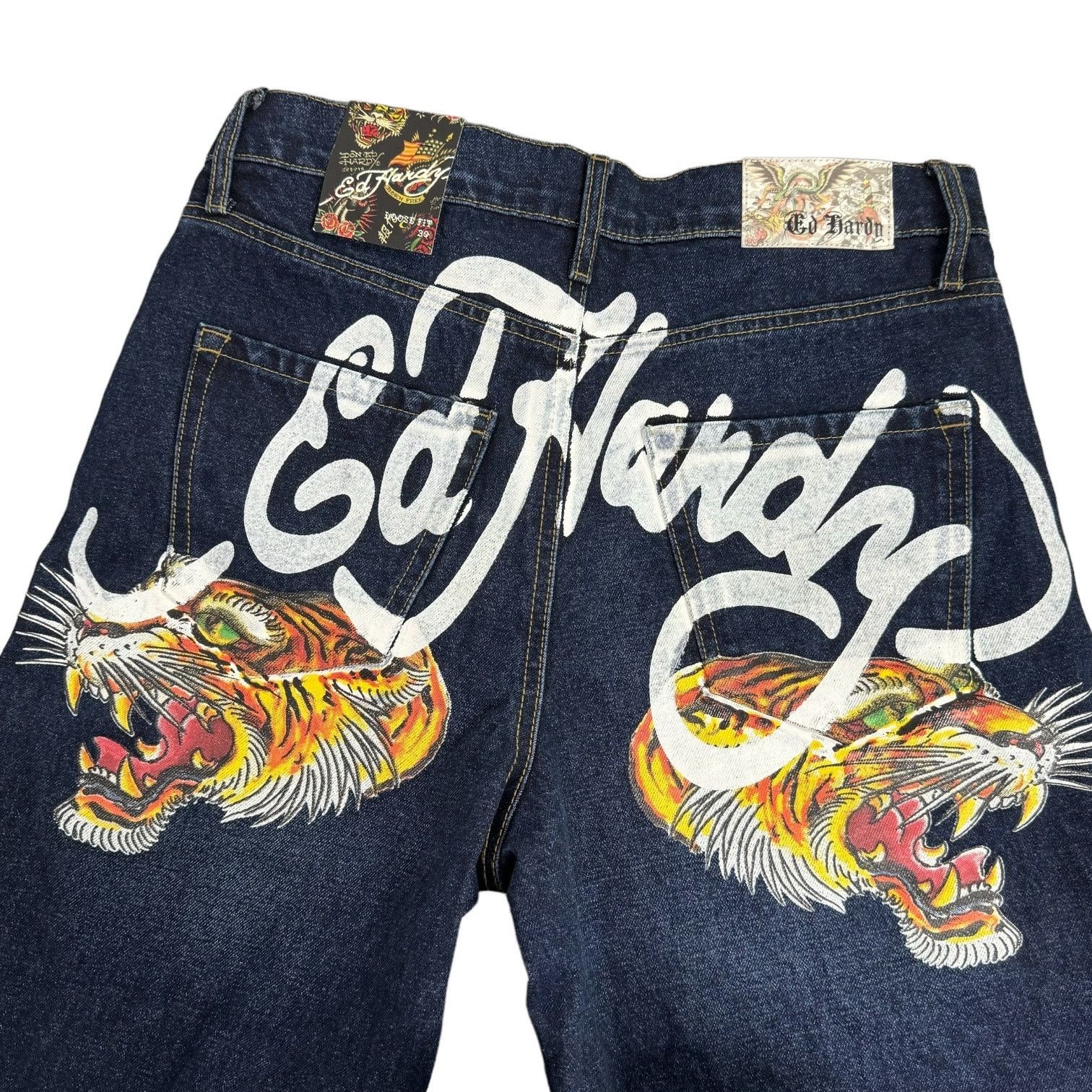 image of NWT Ed Hardy Jeans Y2K Inspired Lose Fit in Blue, Men's (Size 30)