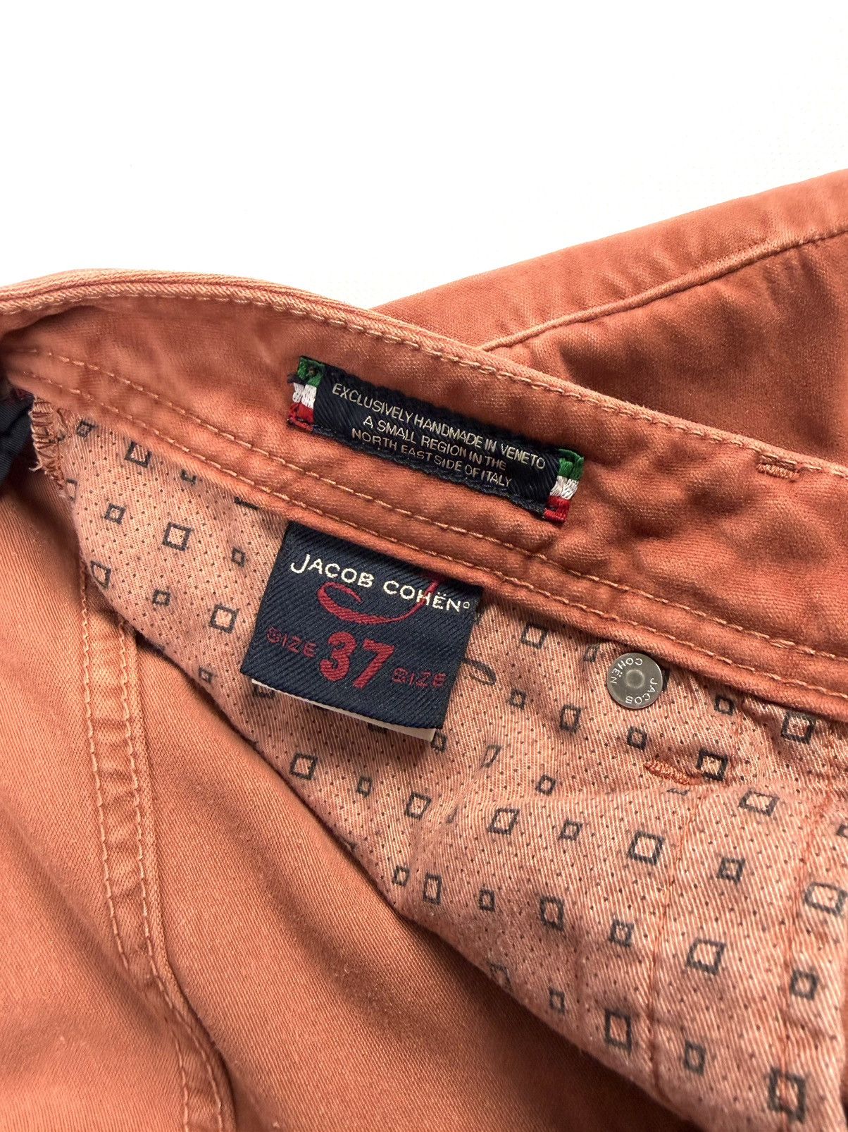 Jacob Cohen Luxury Jacob Cohen Velour Pants Peach Men’s 37 XL Vintage Size US 37 - 14 Thumbnail