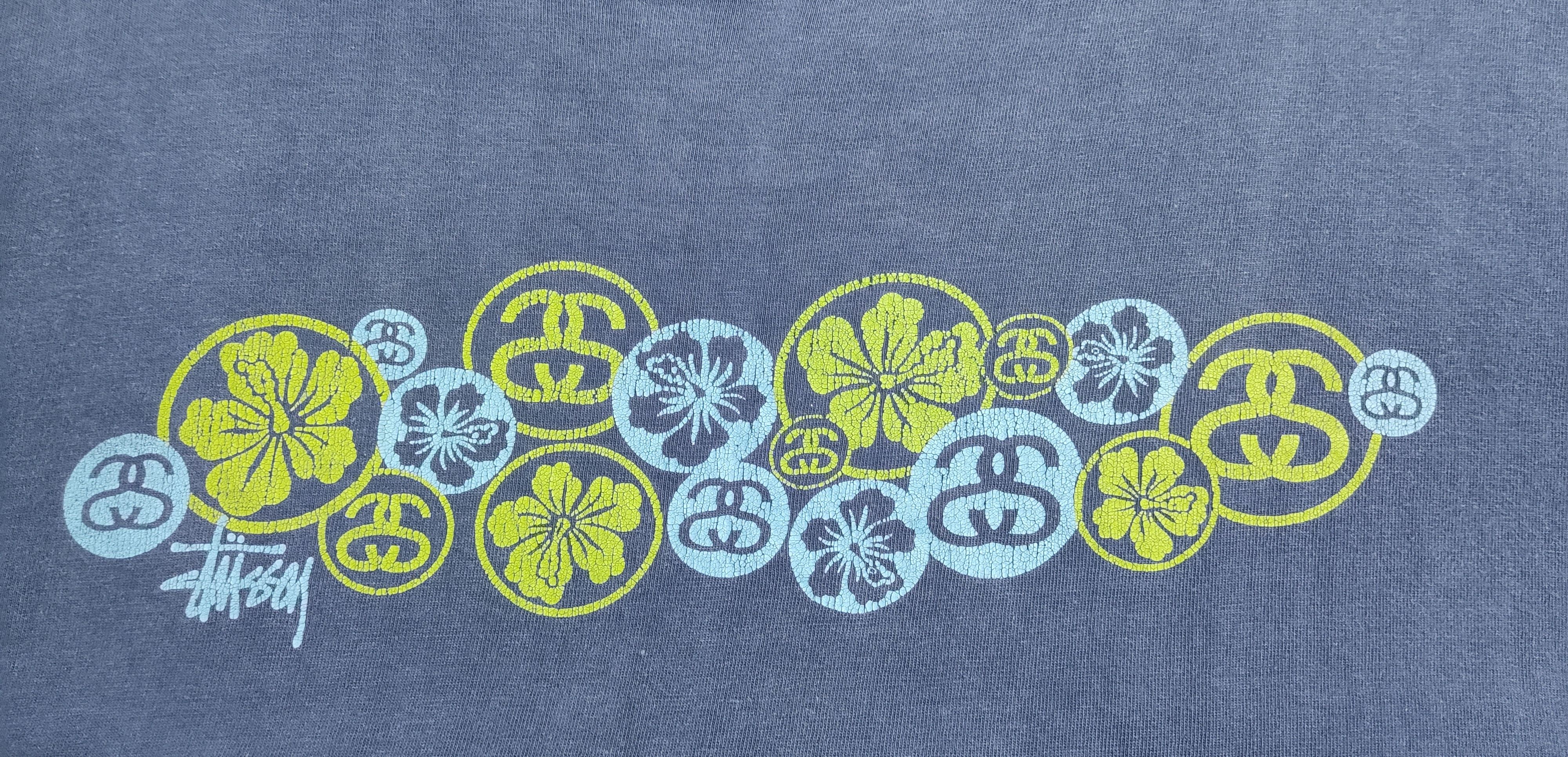 Stussy × Vintage VINTAGE DISTRESSED STUSSY FLORAL TEE SIZE M Size US M / EU 48-50 / 2 - 3 Thumbnail