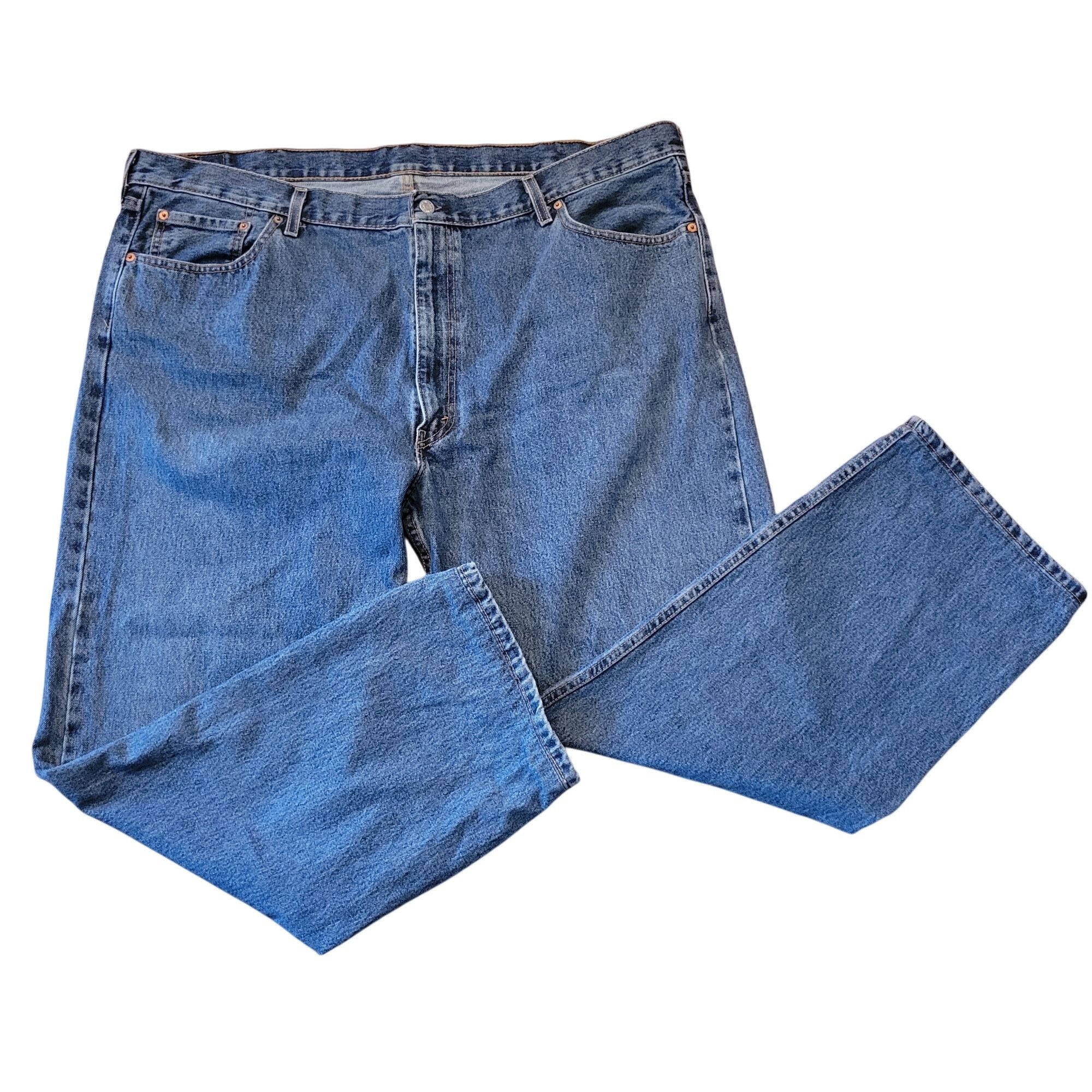 Levi's Levis 505 Jeans Regular Fit 48x32 Classic Blue Denim 5 Pocke Size US 44 / EU 60 - 1 Thumbnail