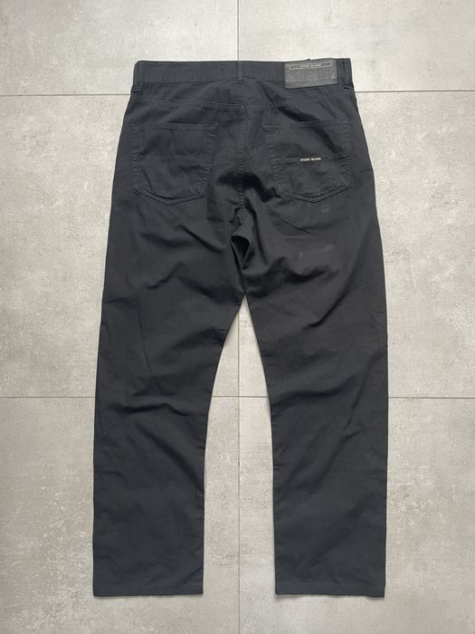 Stone Island VINTAGE BLACK WASHED STONE ISLAND DENIMS CHINO PANTS