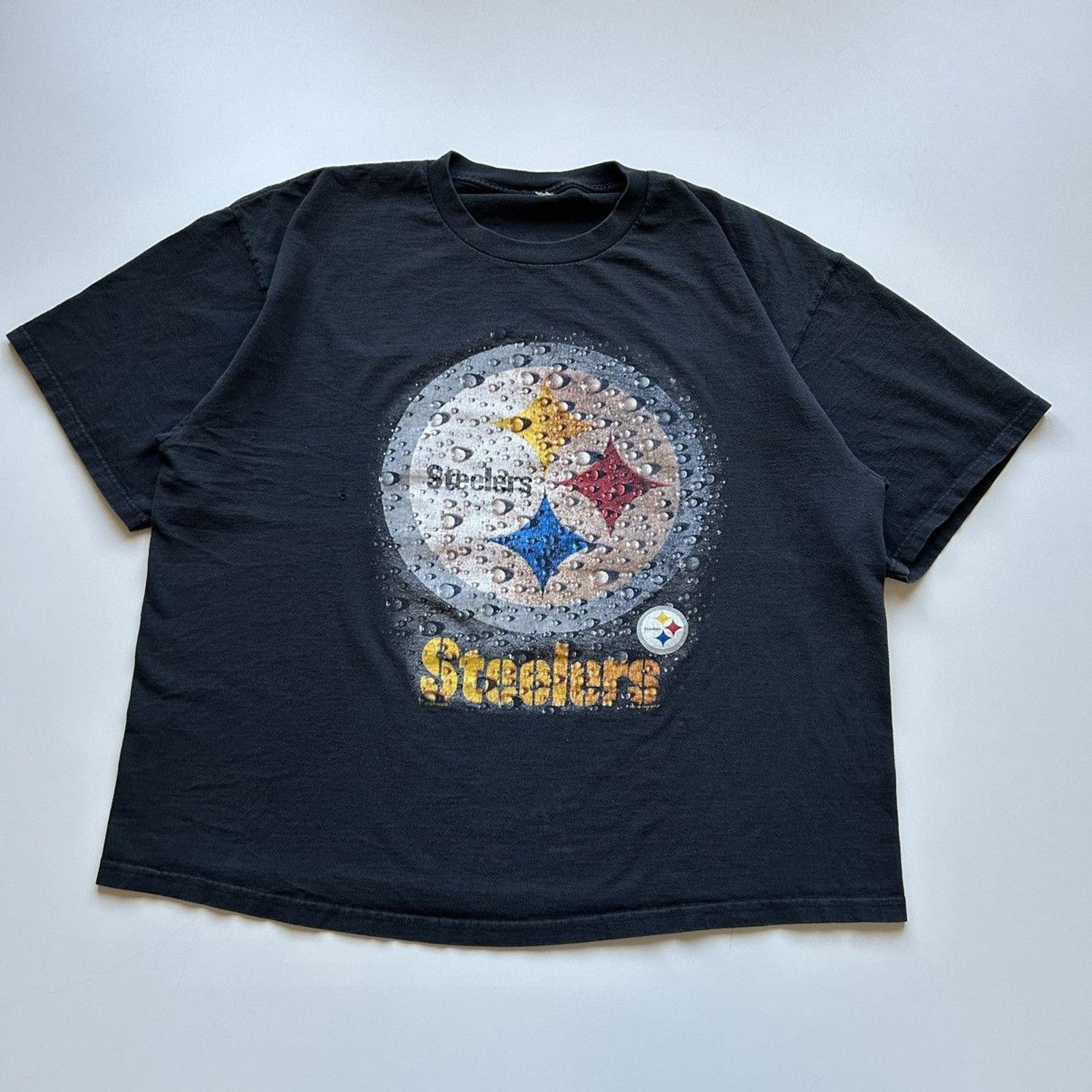 NFL Vintage 90s Pittsburgh Steelers NFL T Shirt 2XL Sun Faded Size US XXL / EU 58 / 5 - 2 Thumbnail