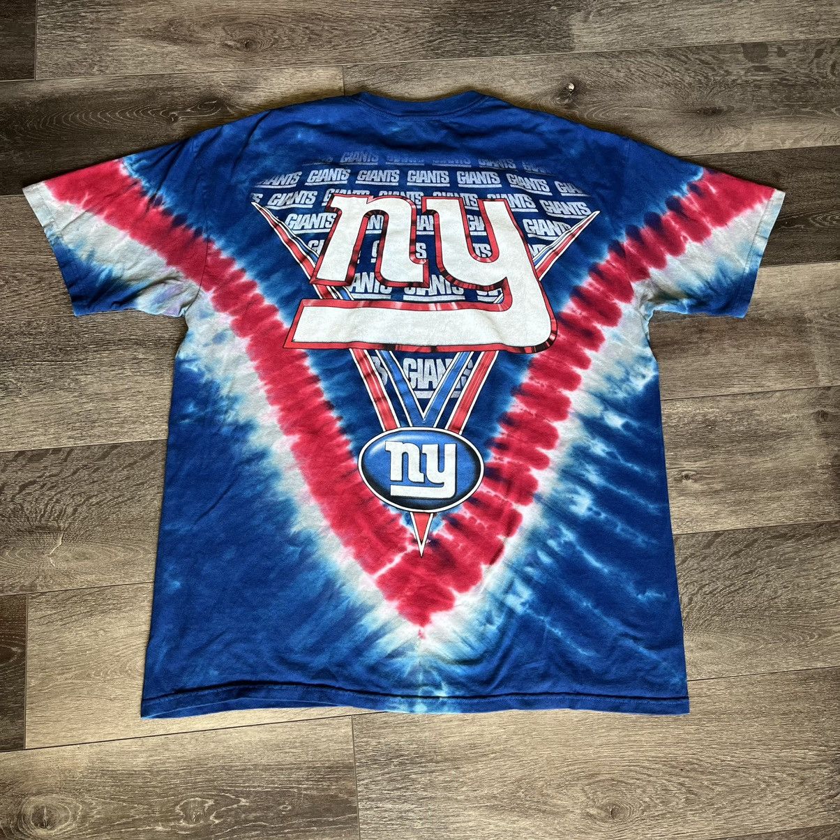 NFL Vintage NFL Majestic New York Giants Helmet Tie Dye T Shirt Size US XL / EU 56 / 4 - 2 Thumbnail