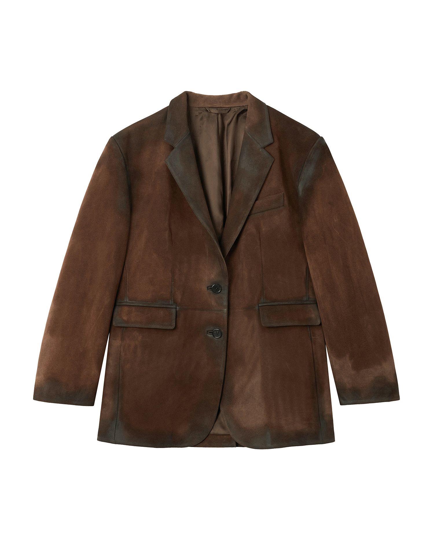 Acne Studios Acne Studios Distressed Design Leather Blazer Jacket Size XS / US 0-2 / IT 36-38 - 1 Thumbnail