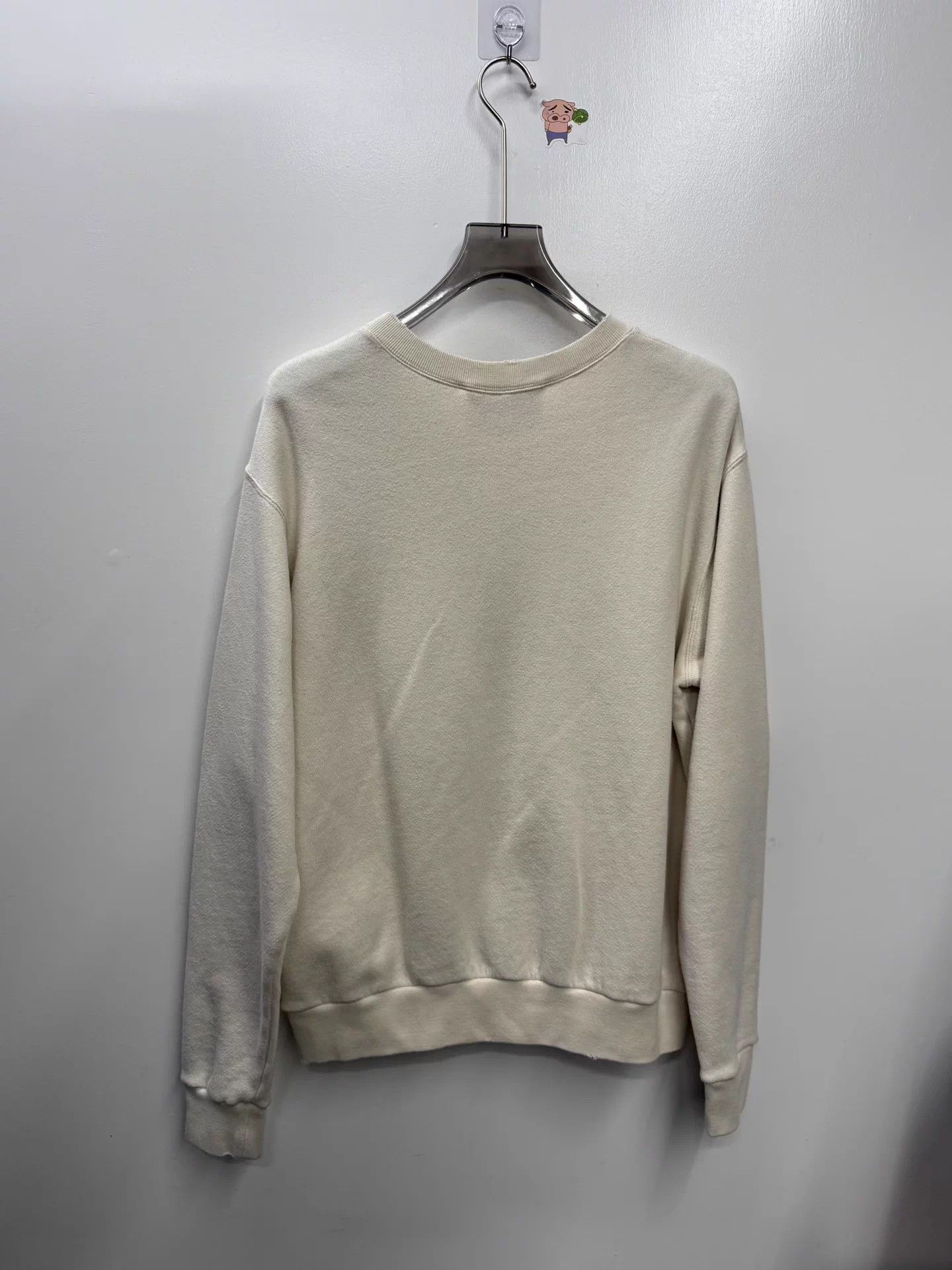 Gucci Gucci White Floral Print Distressed Crew Neck Sweatshirt Size S / US 4 / IT 40 - 2 Thumbnail