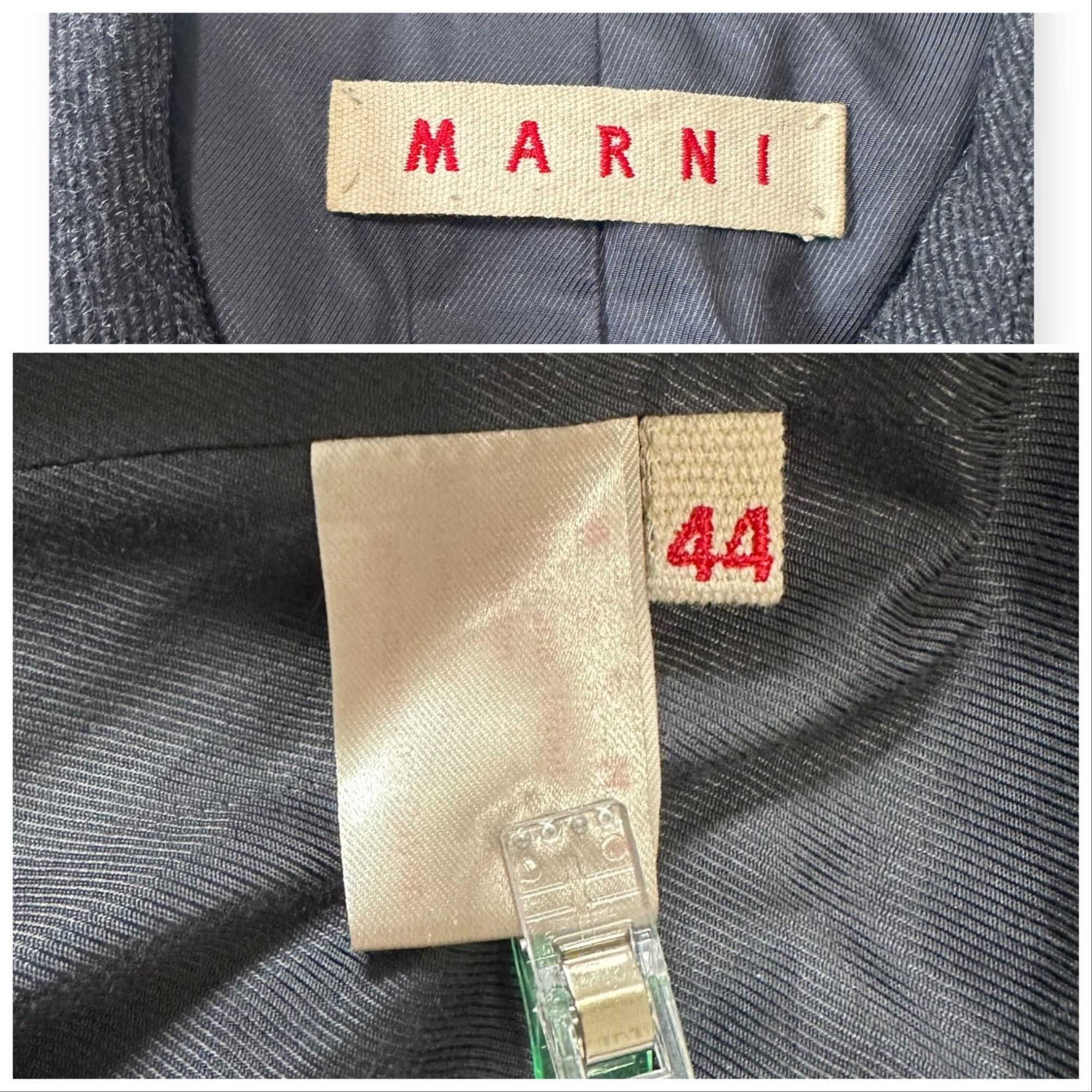 Marni Marni Gray Wool Double Breasted Coat IT44 Consuelo Era Overs Size M / US 6-8 / IT 42-44 - 3 Thumbnail