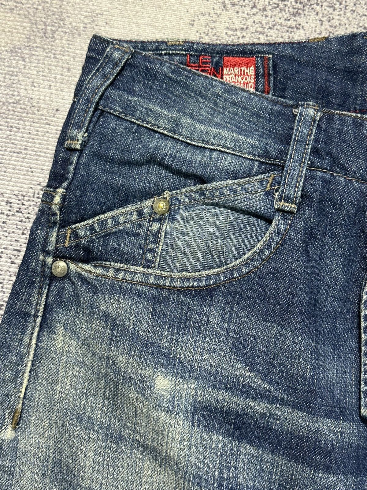 Marithe + Francois Girbaud 00s Marithe Francois Girbaud Bondage Washed Denim Jeans Size US 31 - 6 Thumbnail