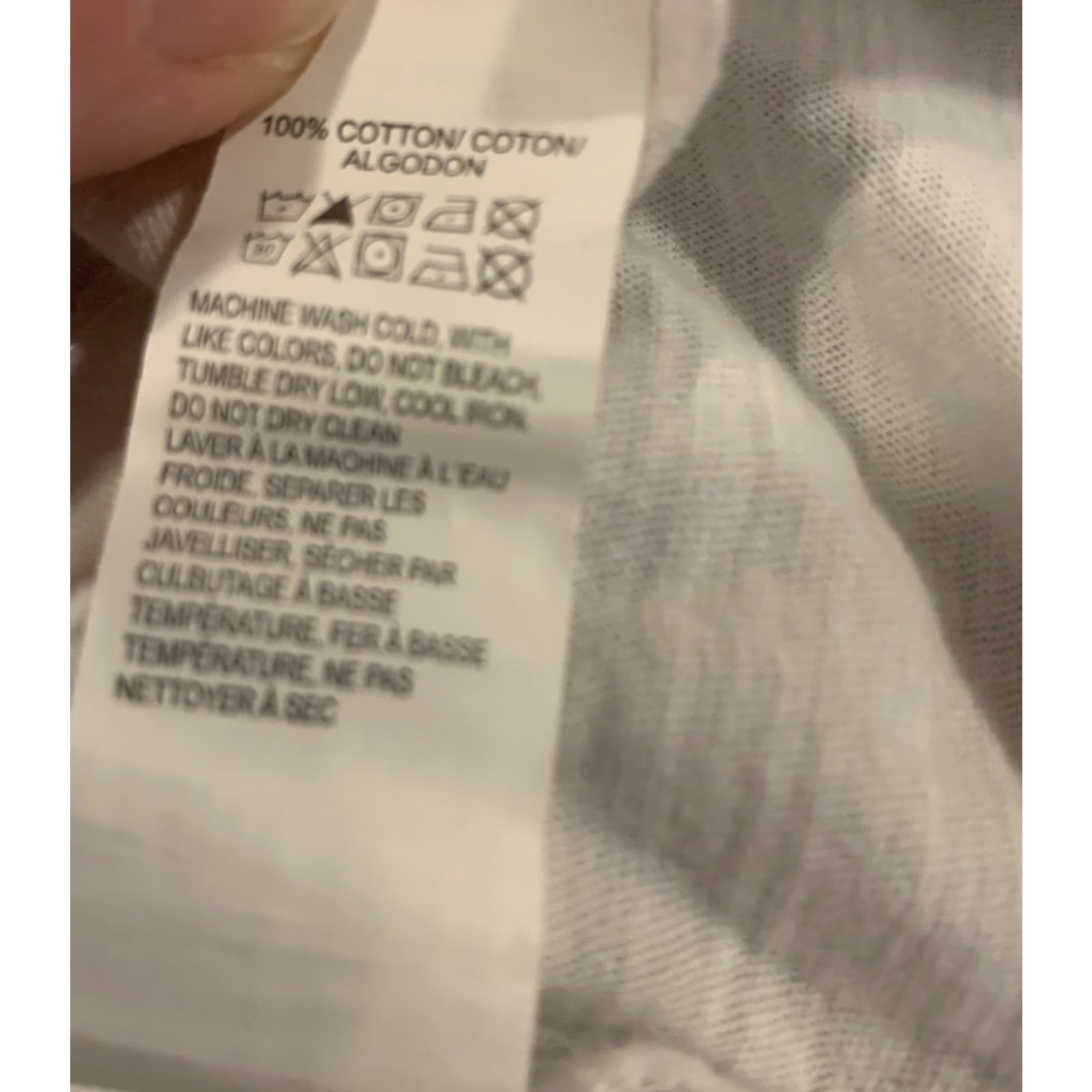 Lucky Brand Lucky Brand Women's T-Shirt V-Neck Short Sleeve 100% Cotton White Geometric Print Top L Regular Budget-friendly Casual Size L / US 10 / IT 46 - 6 Thumbnail