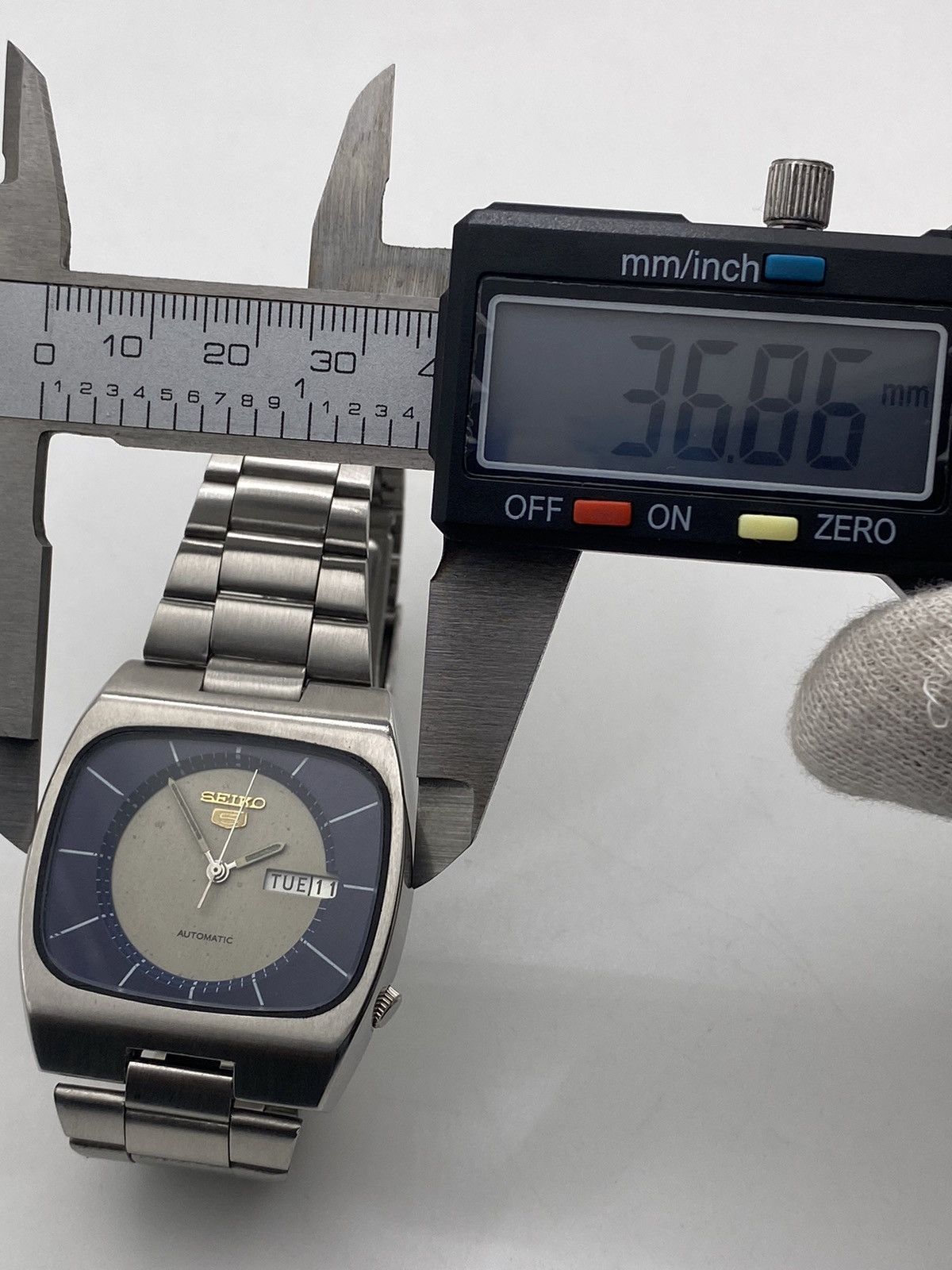 Seiko Vintage Seiko 5 Automatic 6309 Gray Dial Men’s Wristwatch Size 36 - 6 Thumbnail